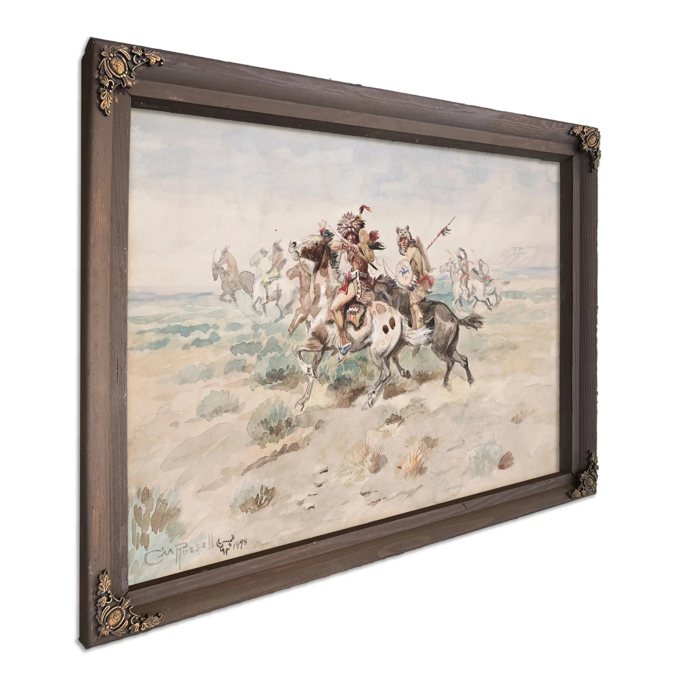 Indian Fight by Charles Marion Russell