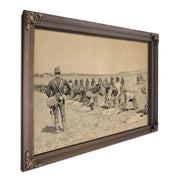 Hasty Intrenchment Drill In The United States Army by Frederic Remington