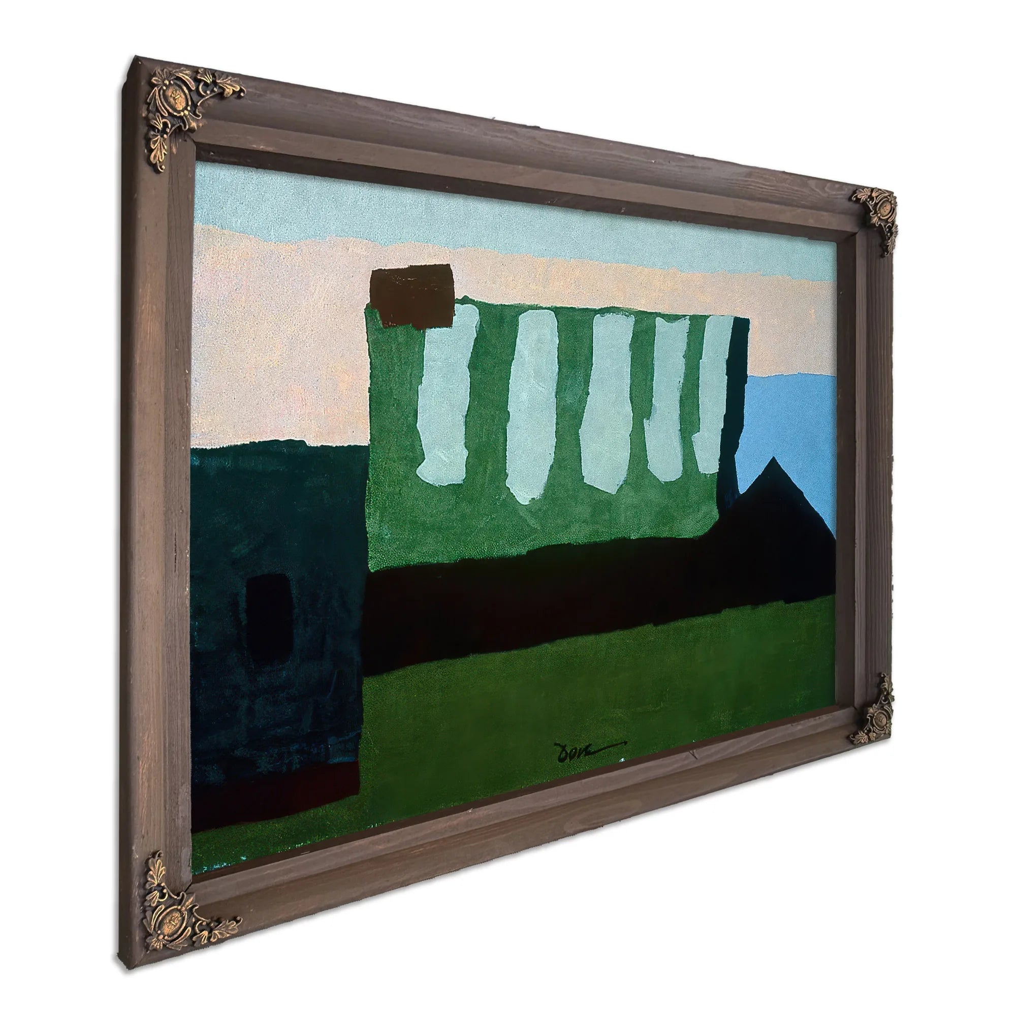 Pieces Of Red, Green, And Blue By Arthur Dove Fine Art Print