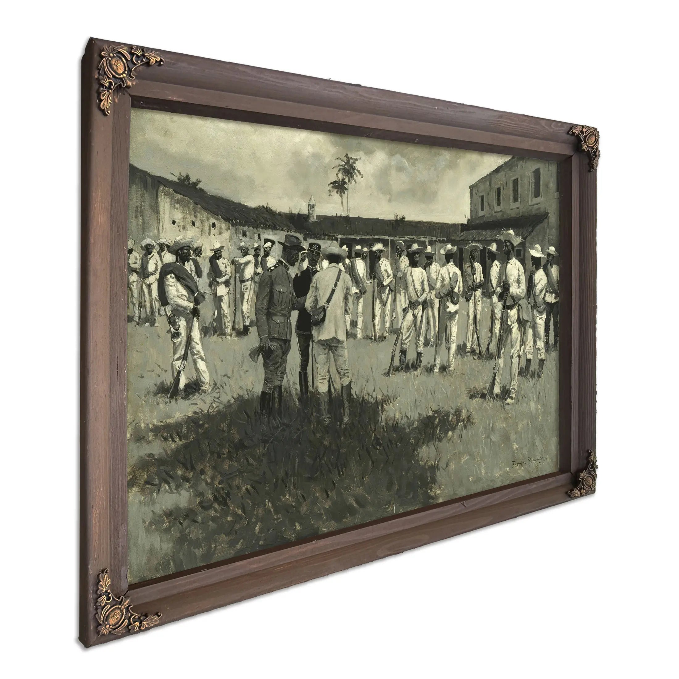 Disbanding Gomez Army  by Frederic Remington