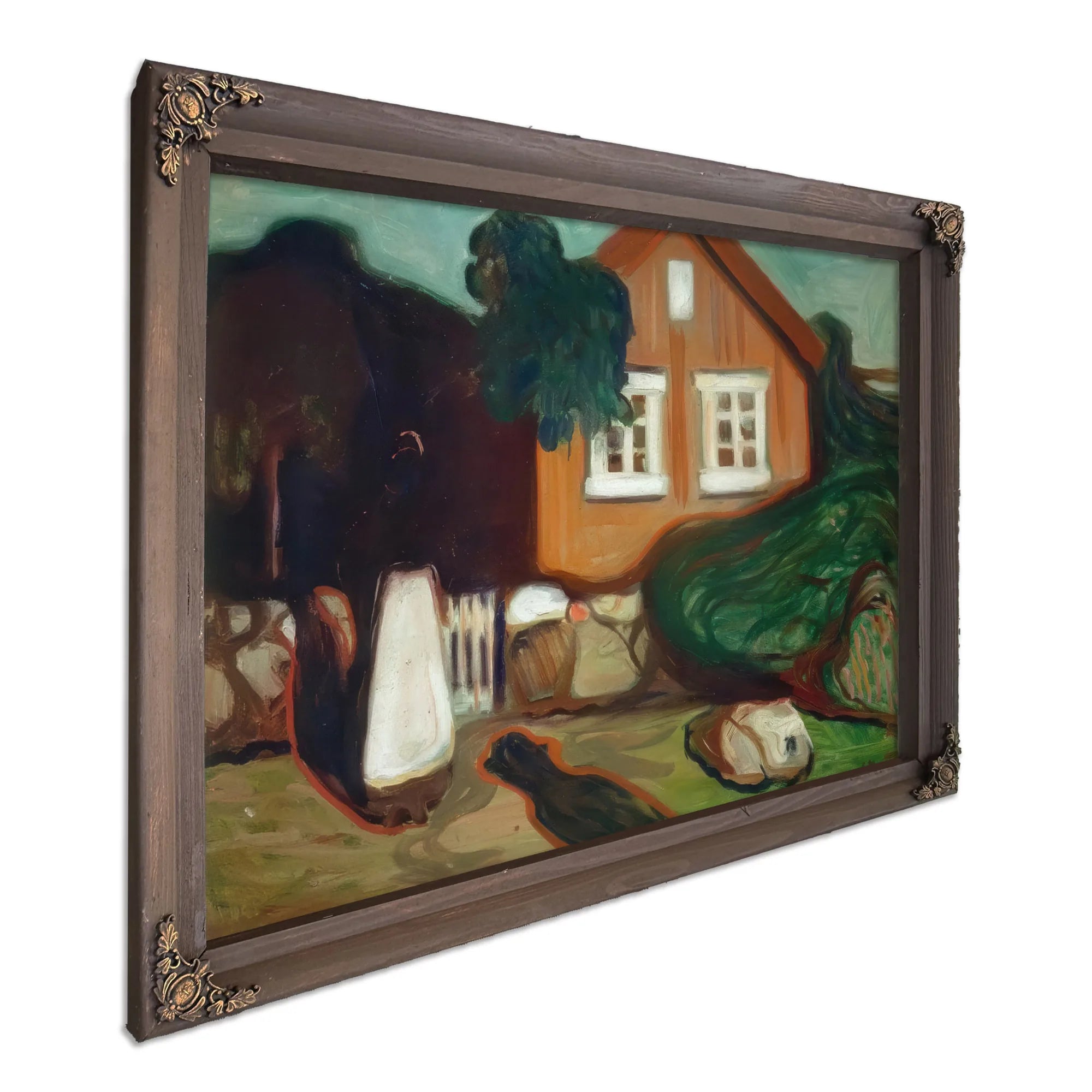 House In Moonlight 1895 By Edvard Munch Fine Art Print