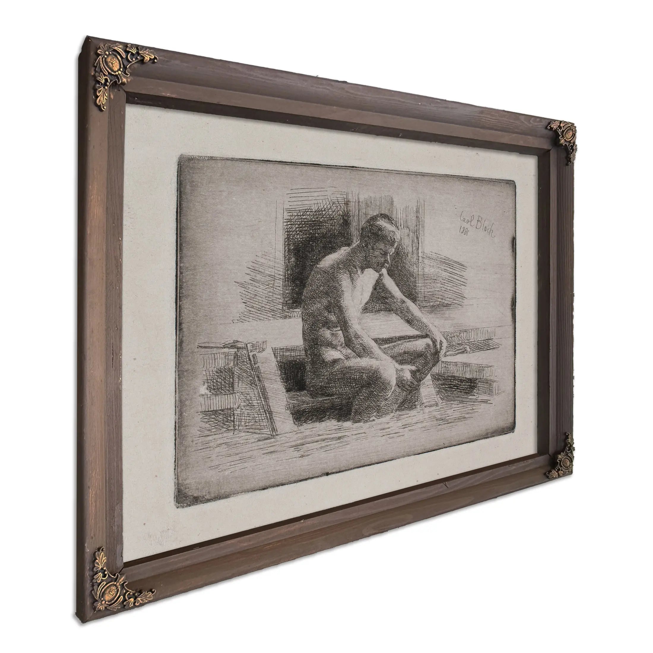 Lille Badende Mand by Carl Bloch