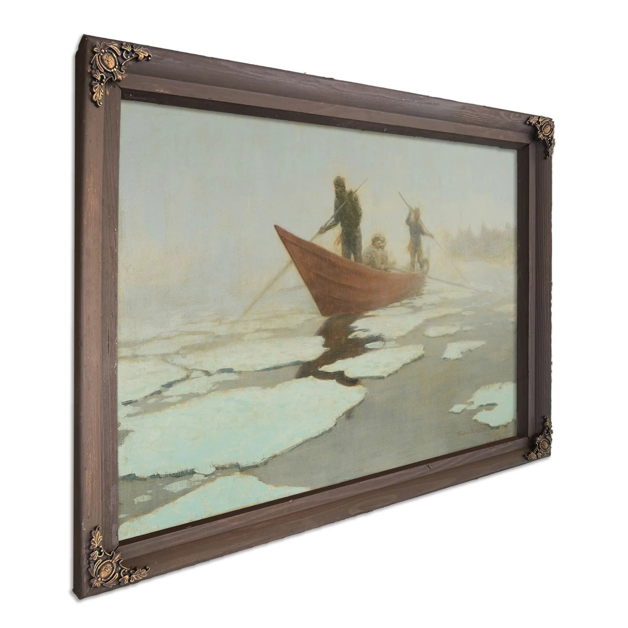 River Drivers In The Spring Break Up by Frederic Remington