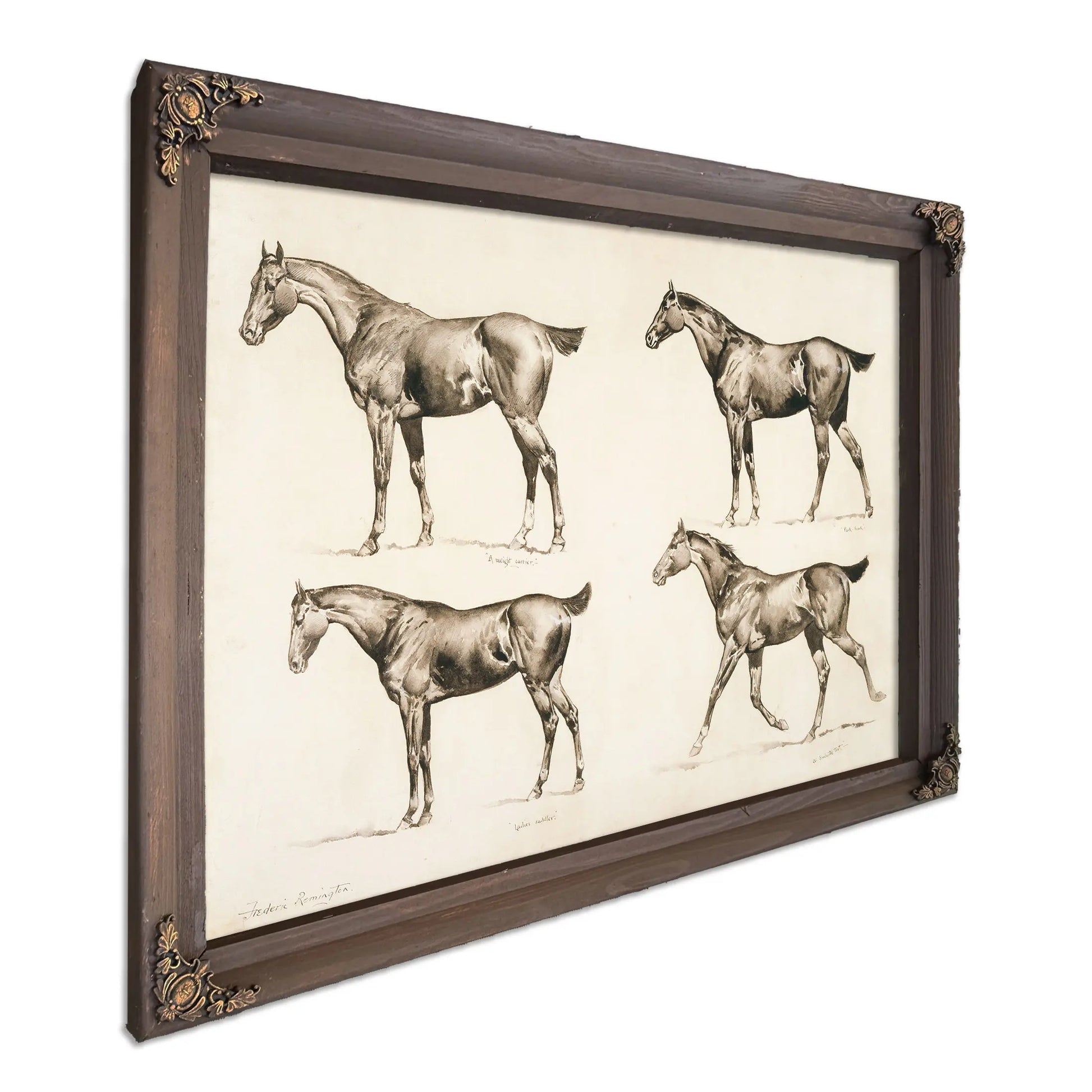 Types Of Saddle Horses by Frederic Remington