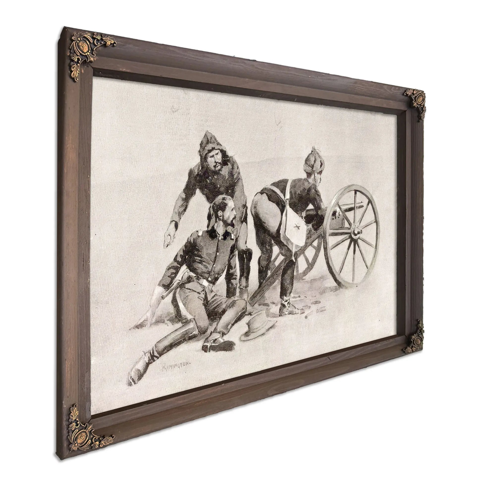 Wounded Knee Artillery  by Frederic Remington