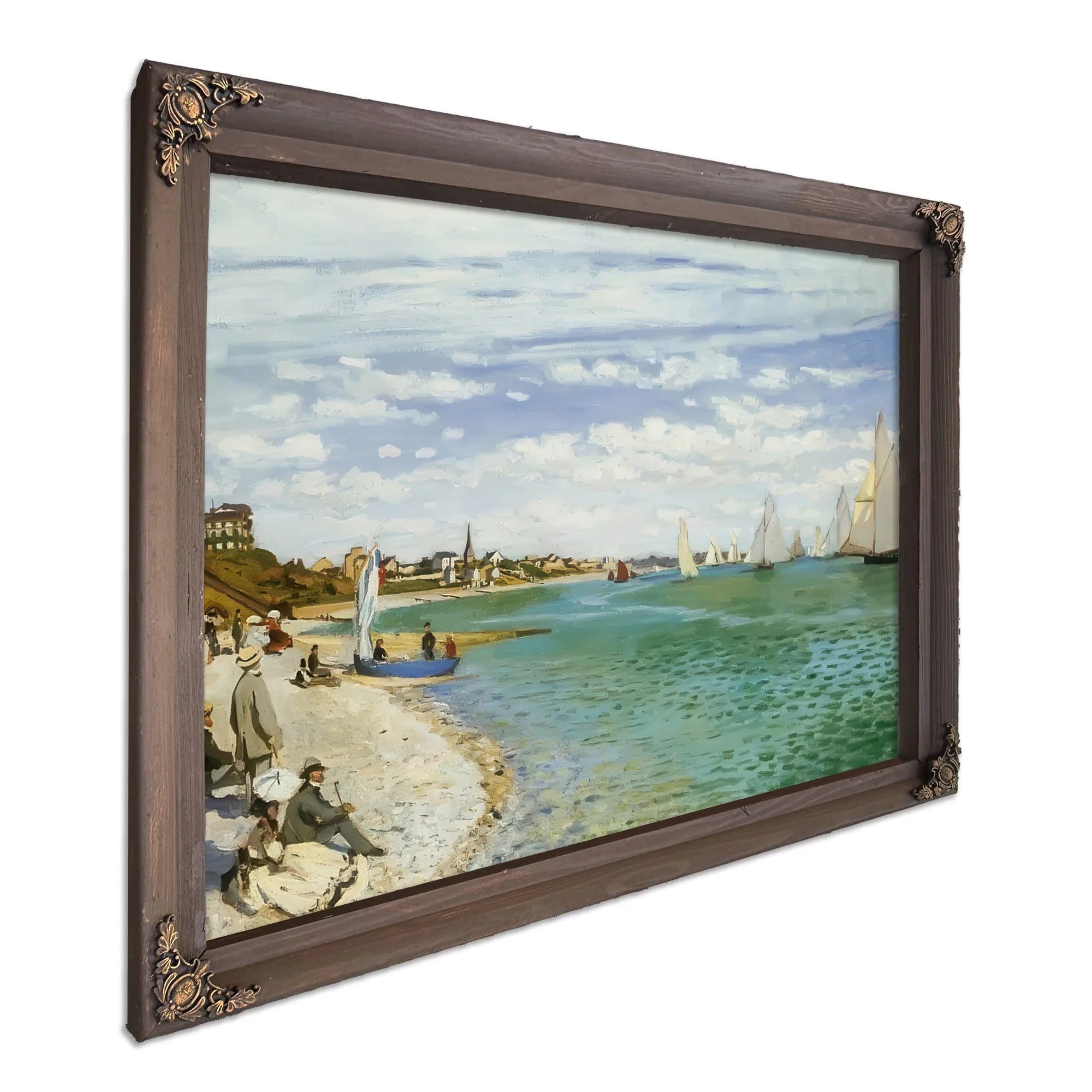 The Regatta At Sainte Adresse By Claude Monet Fine Art Print