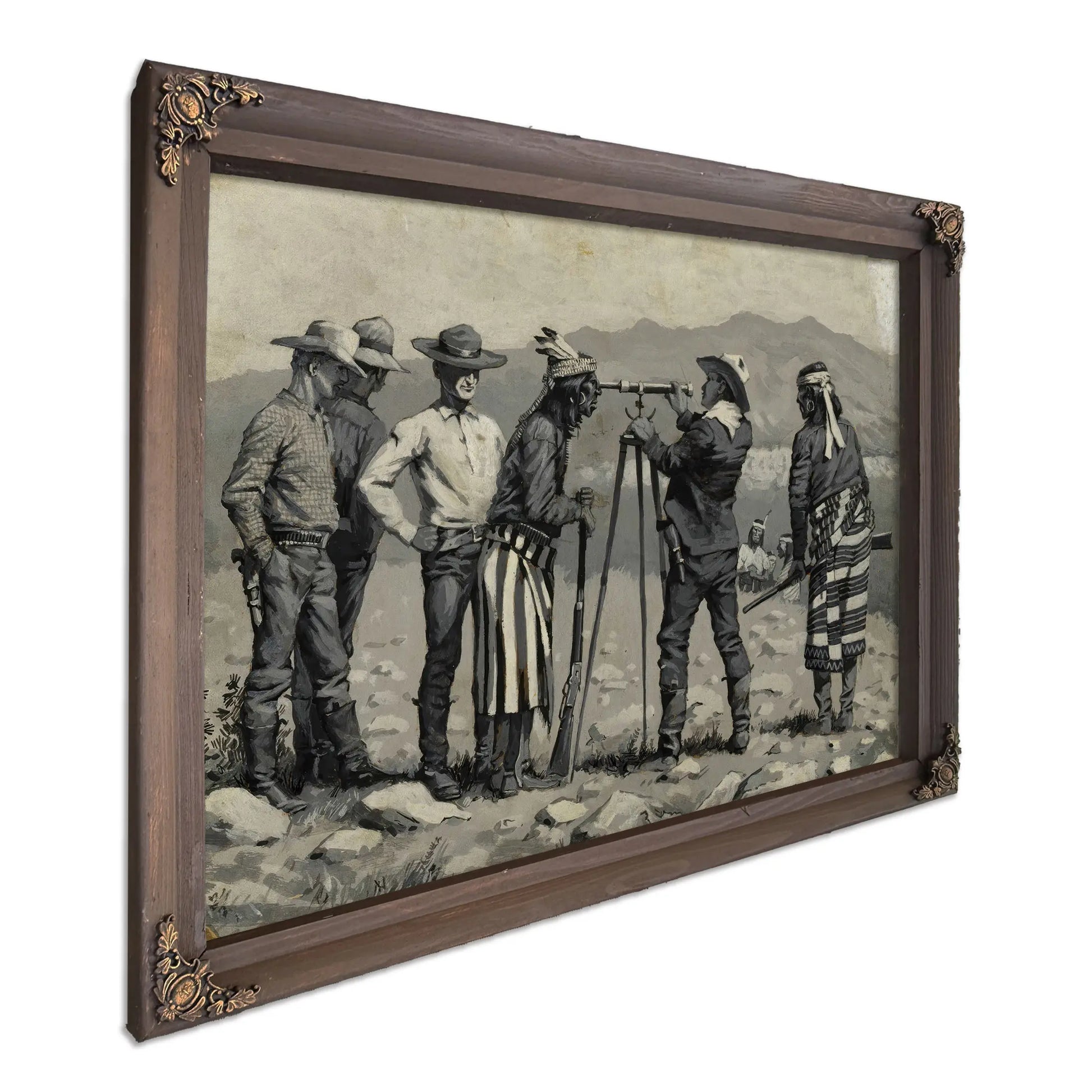 Looking Through The Telescope  by Frederic Remington