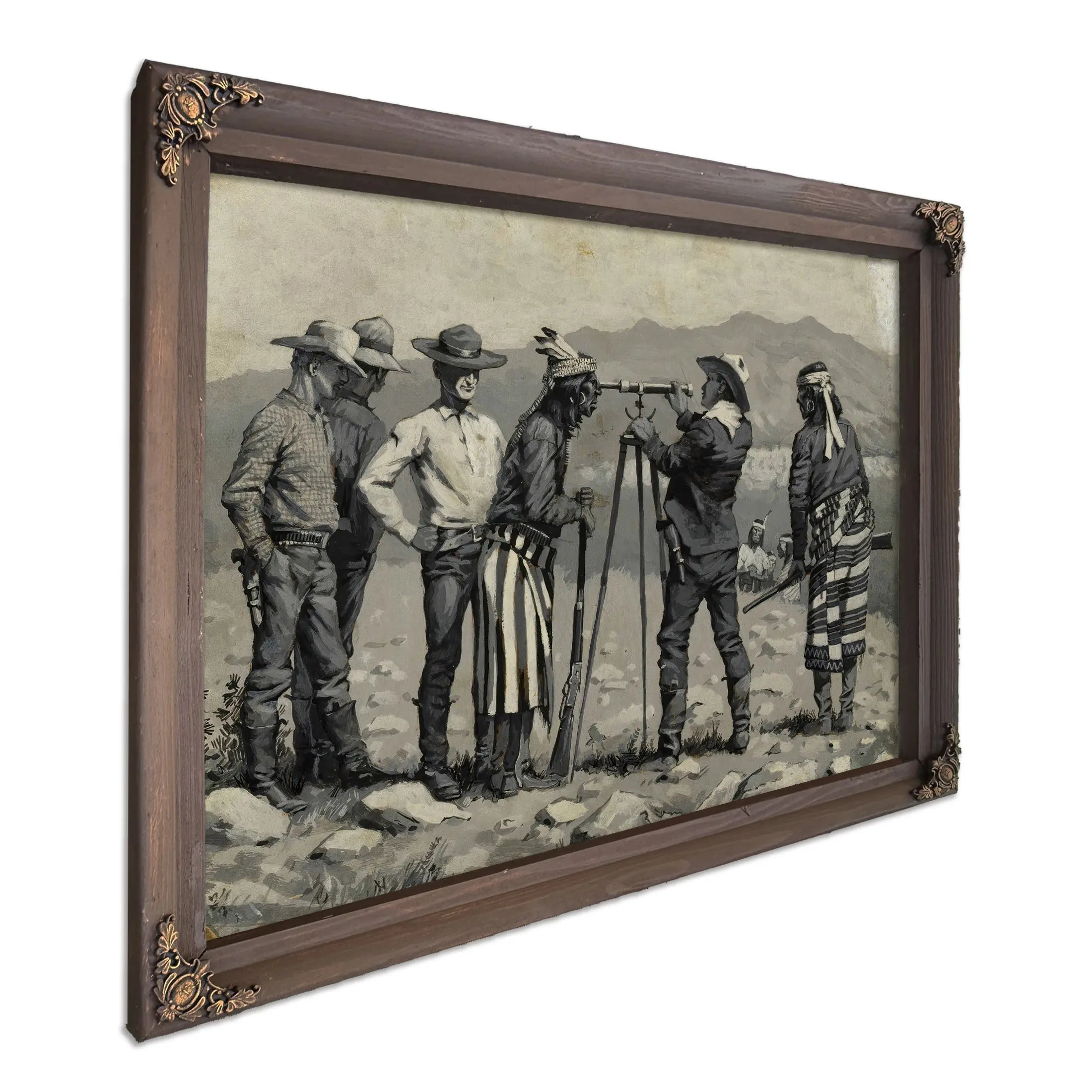 Looking Through The Telescope  by Frederic Remington