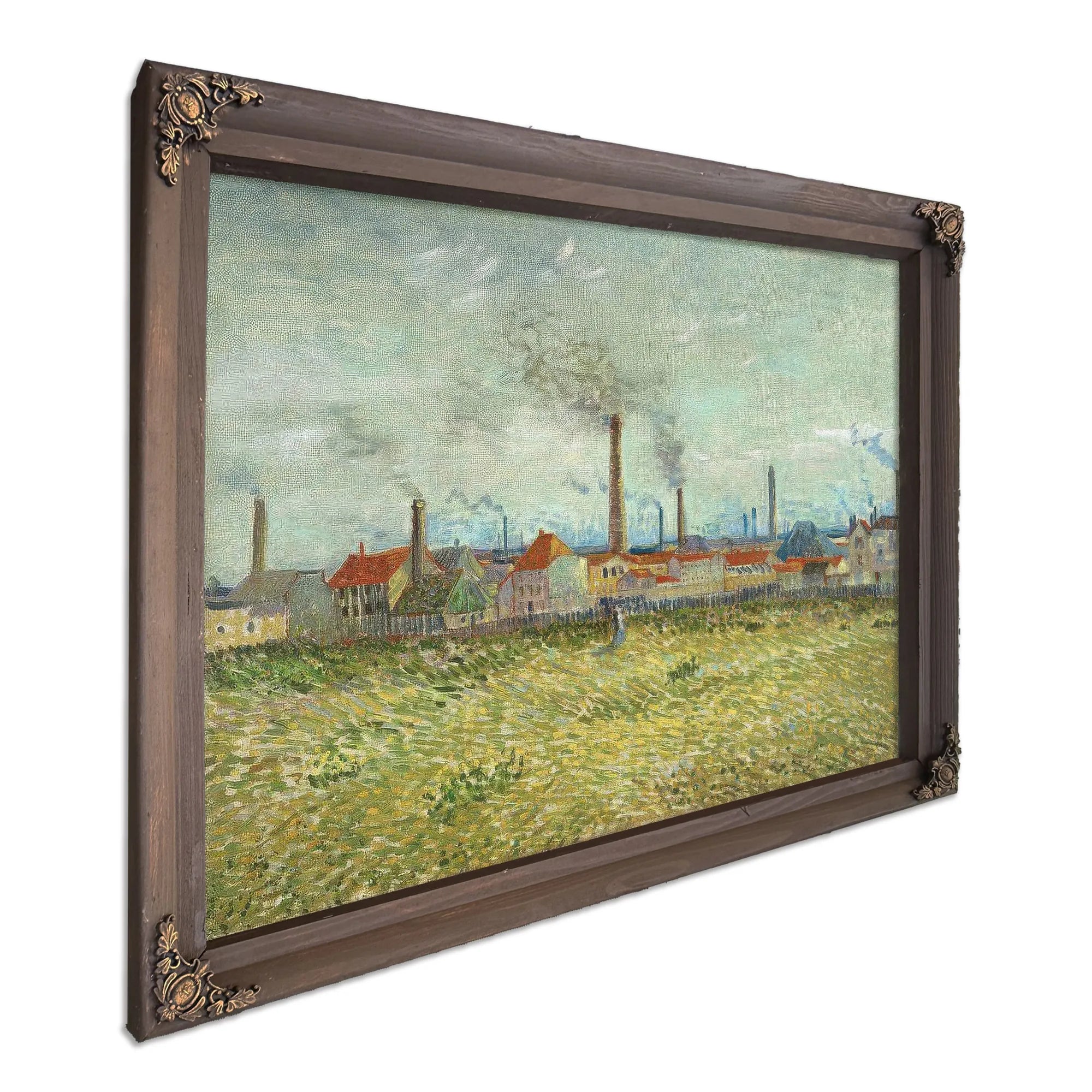 Factories At Clichy By Vincent Van Gogh Fine Art Print