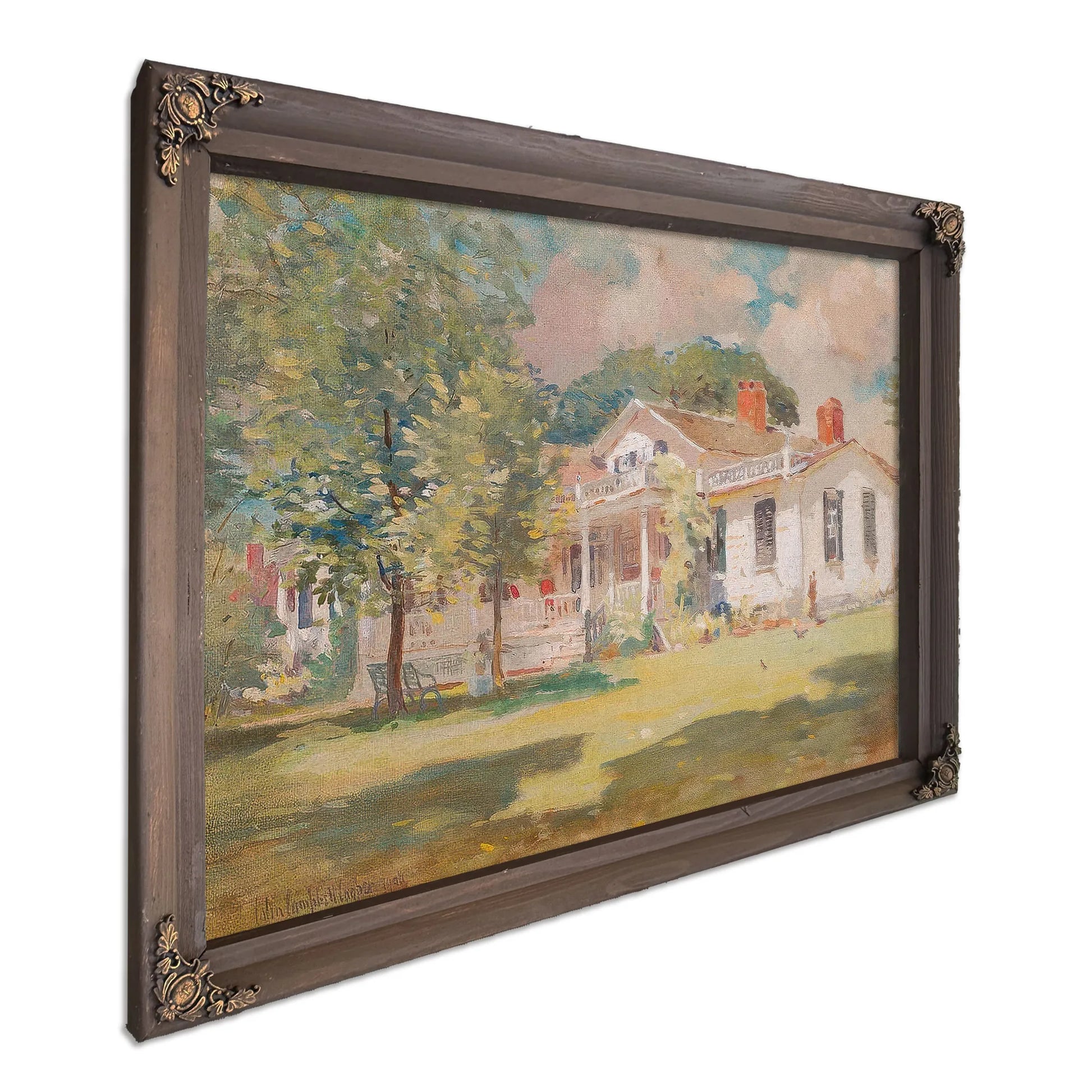 Our Summer Cottage (Fletcher Steele By Colin Campbell Cooper Fine Art Print
