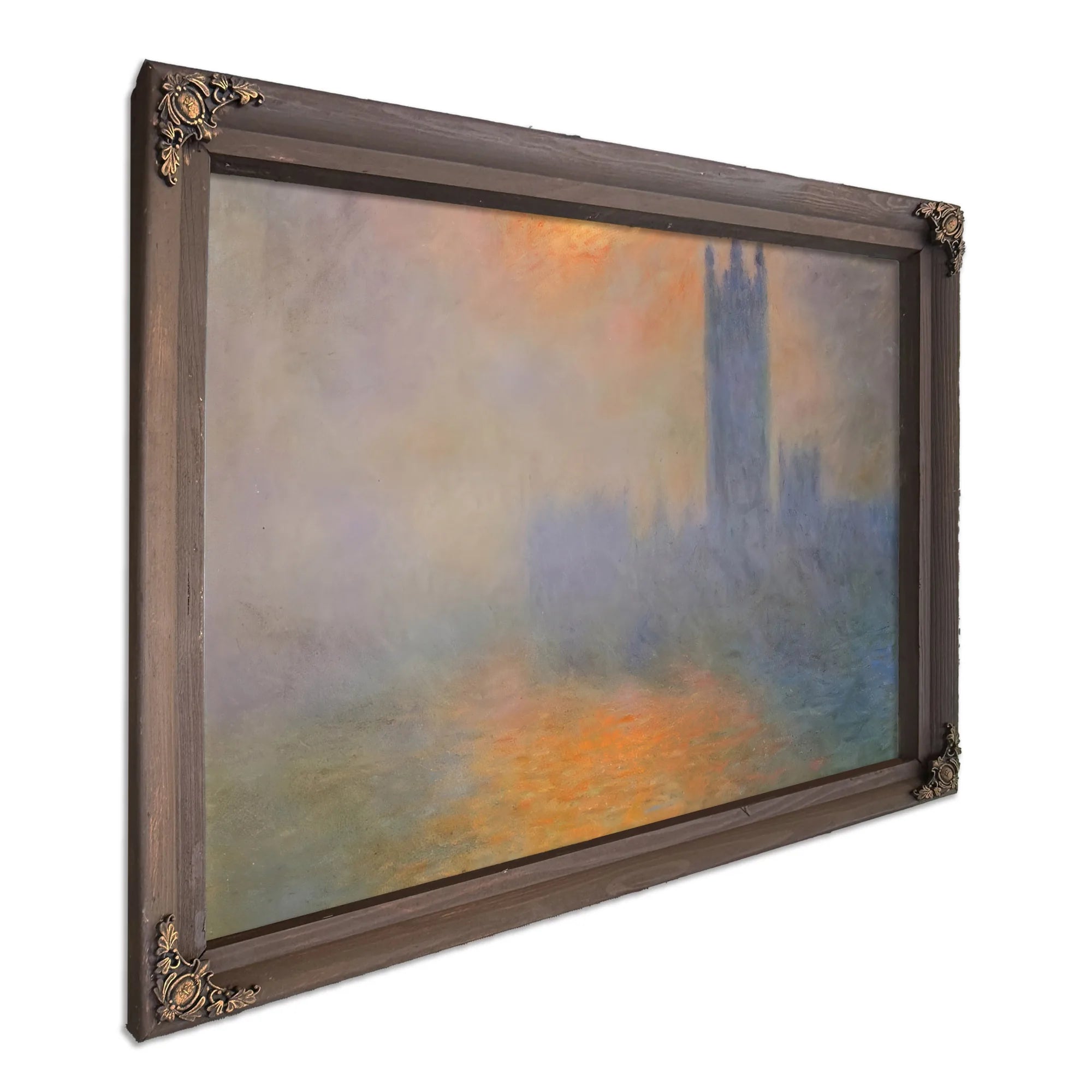 The Houses Of Parliament Effect Of Sunlight In The Fog By Claude Monet Fine Art Print