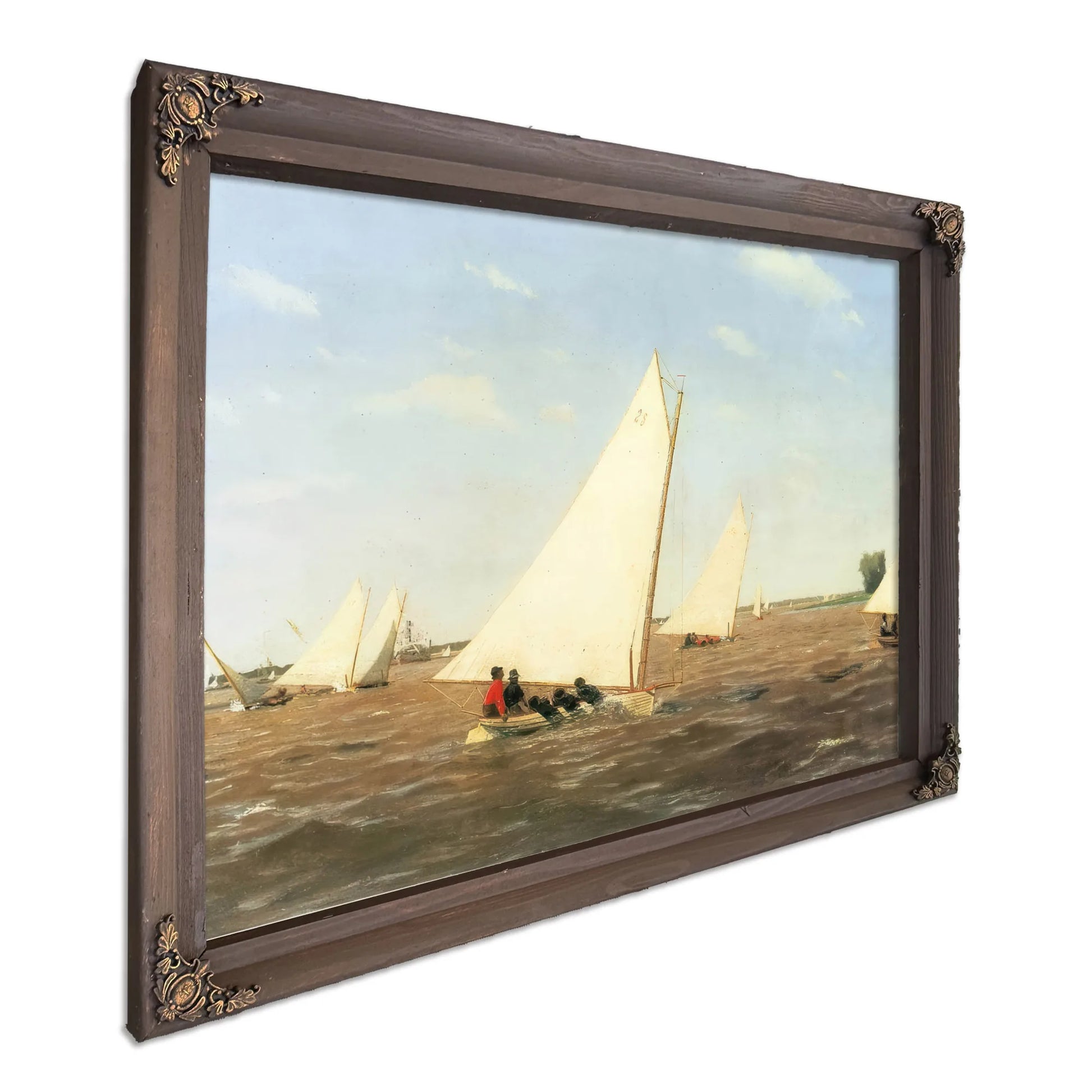 Sailboats Racing On The Delaware 1874 By Thomas Eakins Fine Art Print