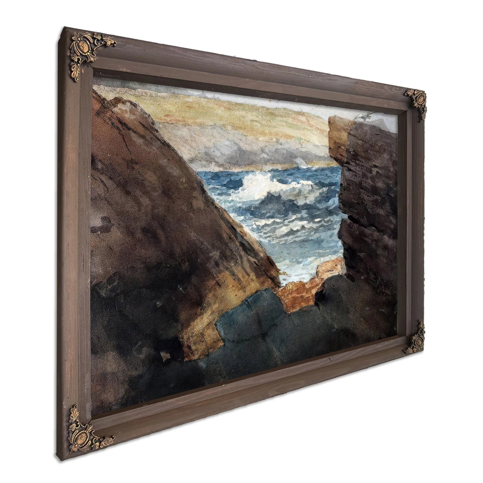 Through The Rocks By Winslow Homer Fine Art Print