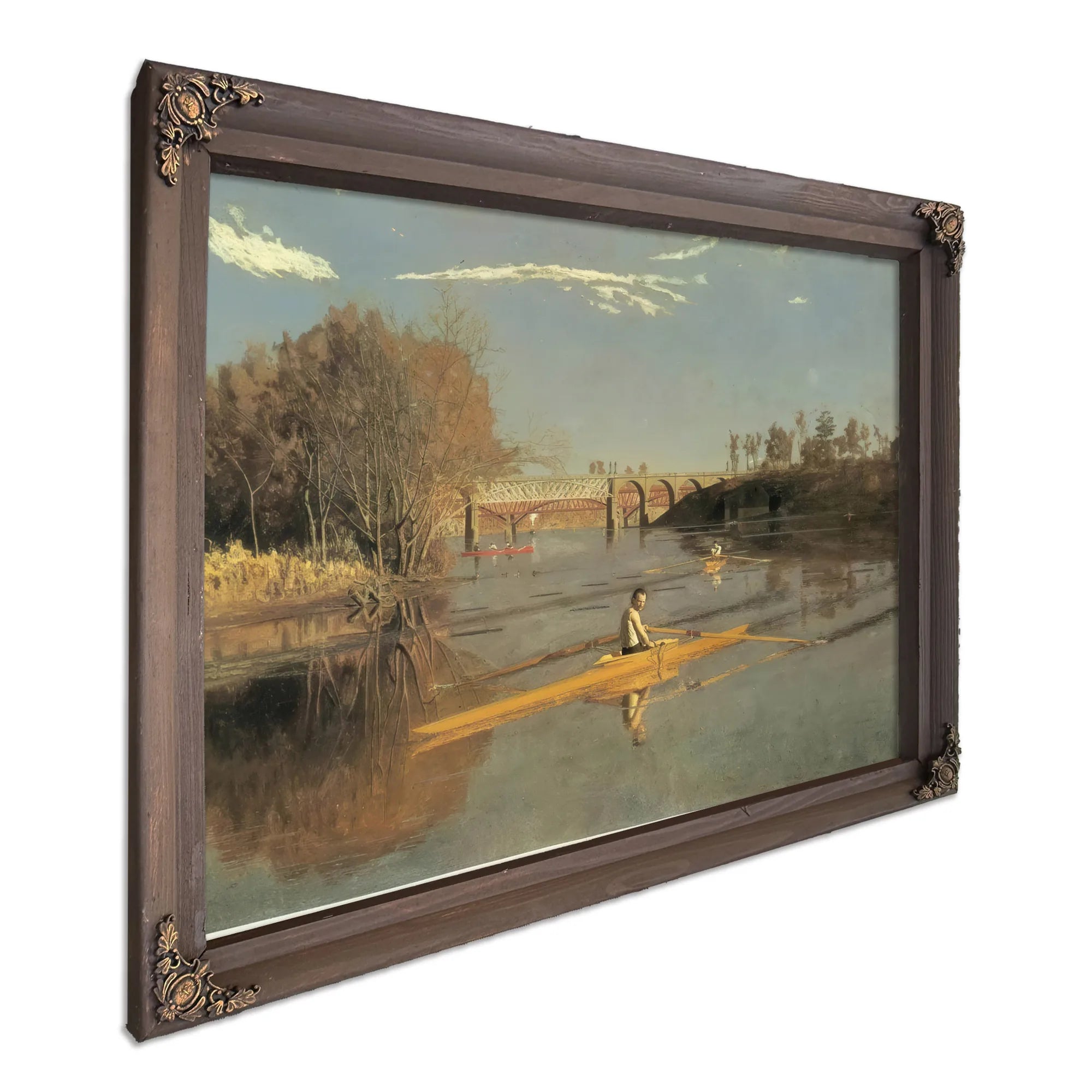 Max Schmitt In A Single Scull 2 By Thomas Eakins Fine Art Print