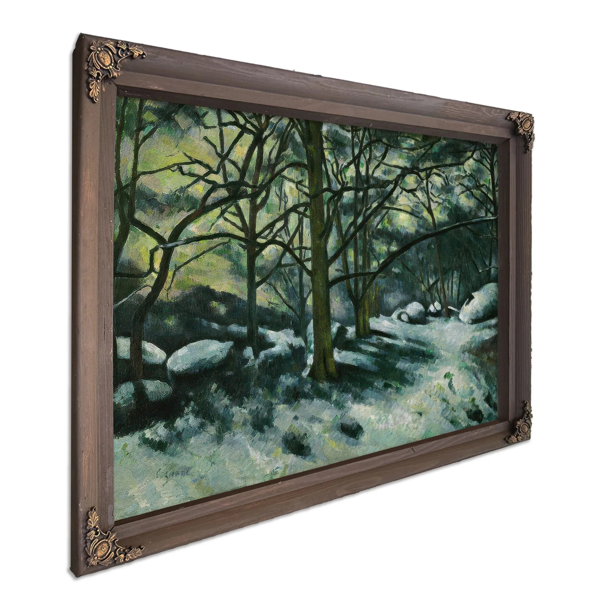 Melting Snow Fontainebleau By Paul Cezanne Fine Art Print
