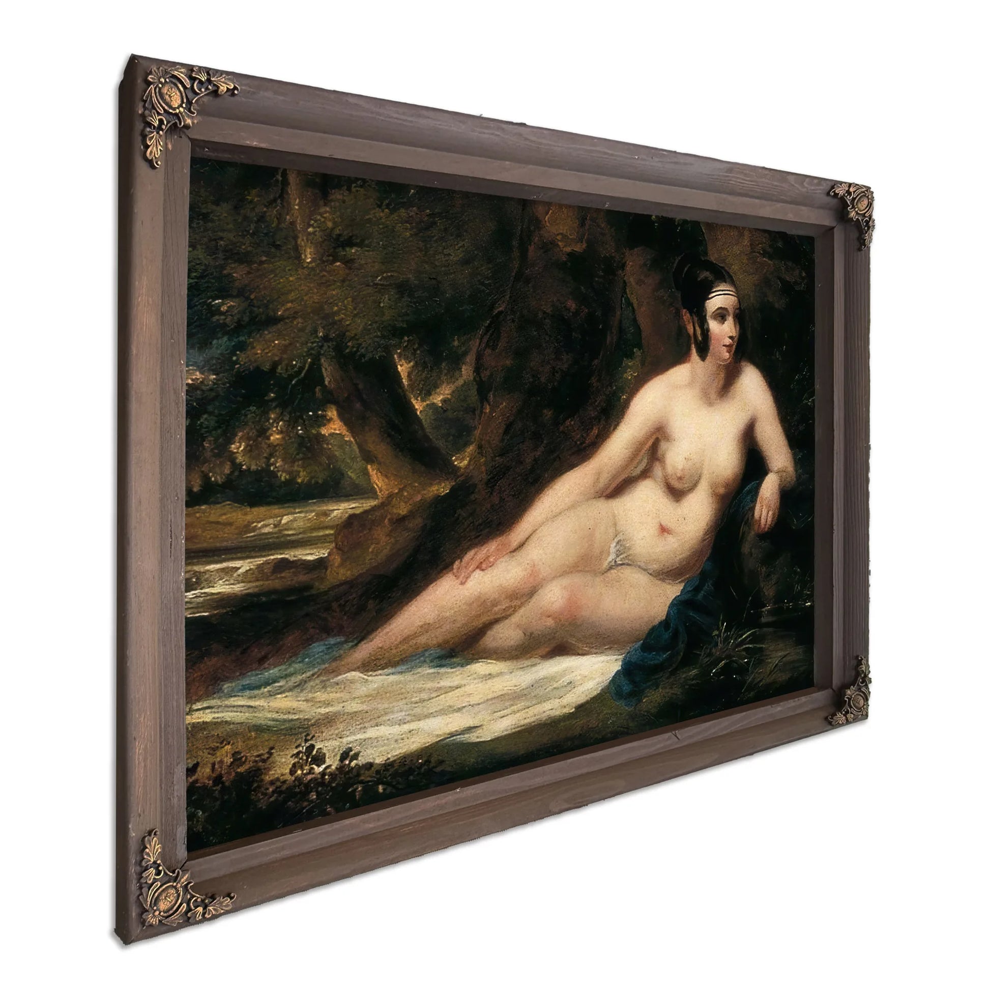Reclining Female Nude In A Landscape By William Etty Fine Art Print