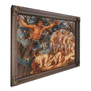 Boreas And The Fallen Leaves by Evelyn De Morgan