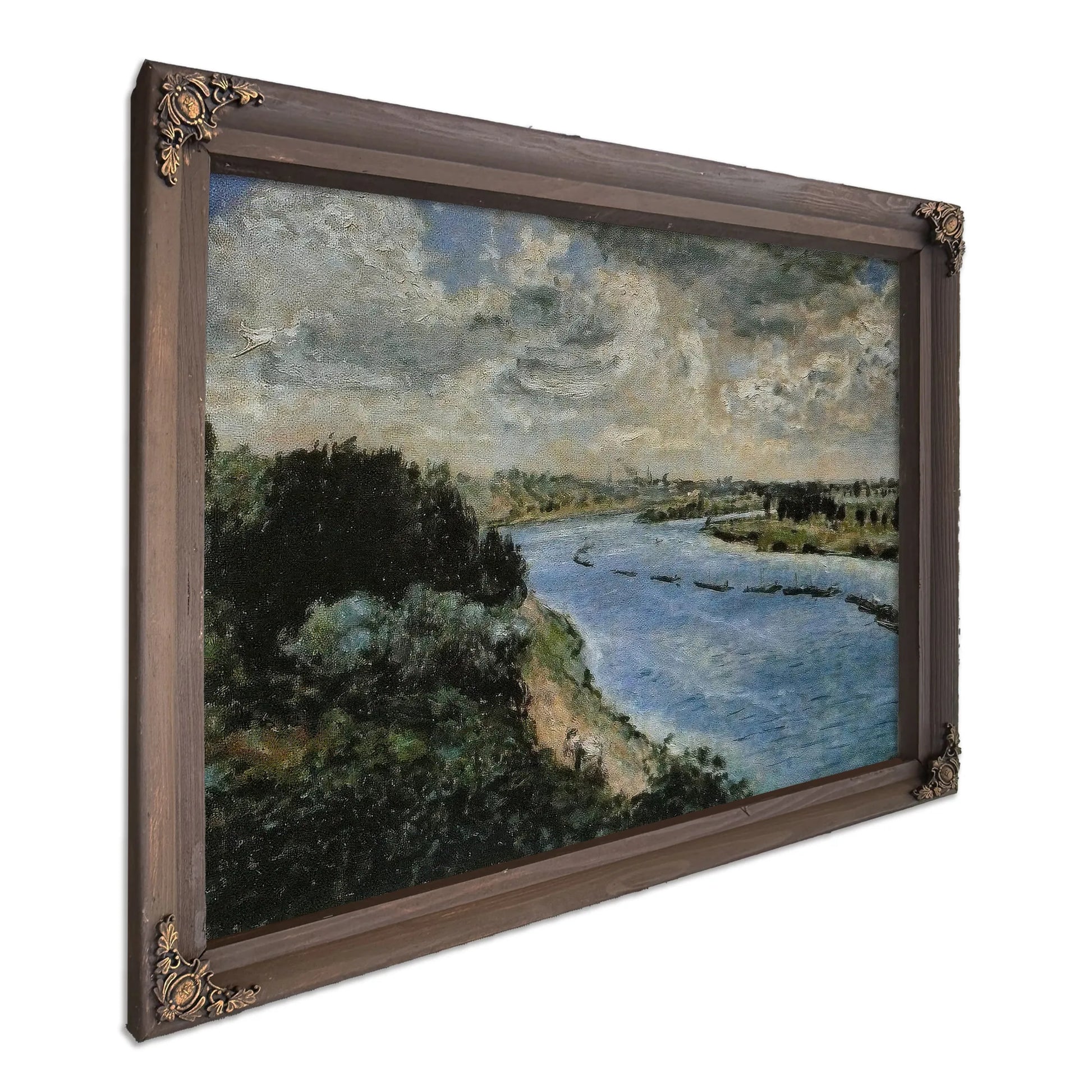 Chalands Sur La Seine By Pierre Auguste Renoir Fine Art Print