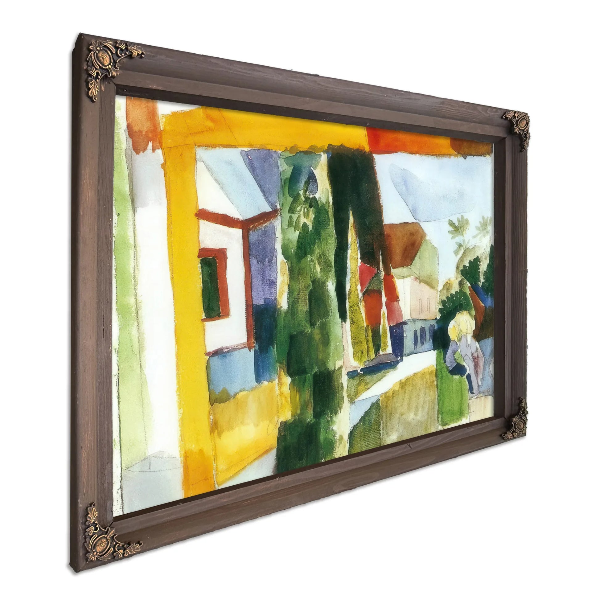 Our Garden On The Lake By August Macke Fine Art Print
