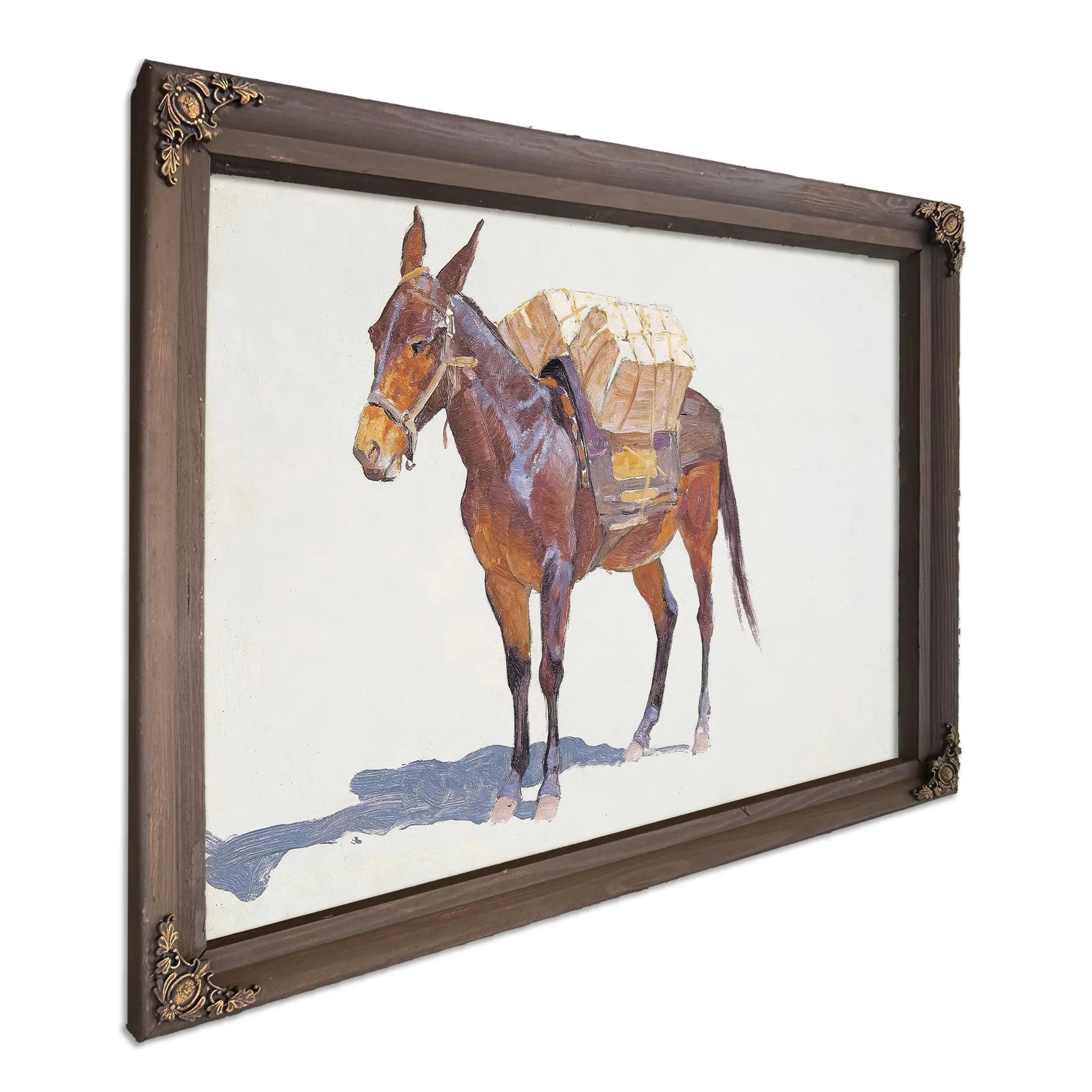 Untitled Pack Mule Study by Frederic Remington