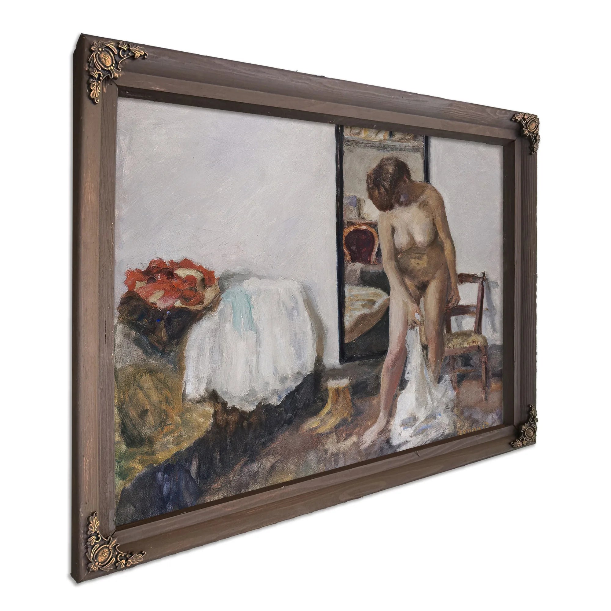 Woman Undressing By Pierre Bonnard Fine Art Print