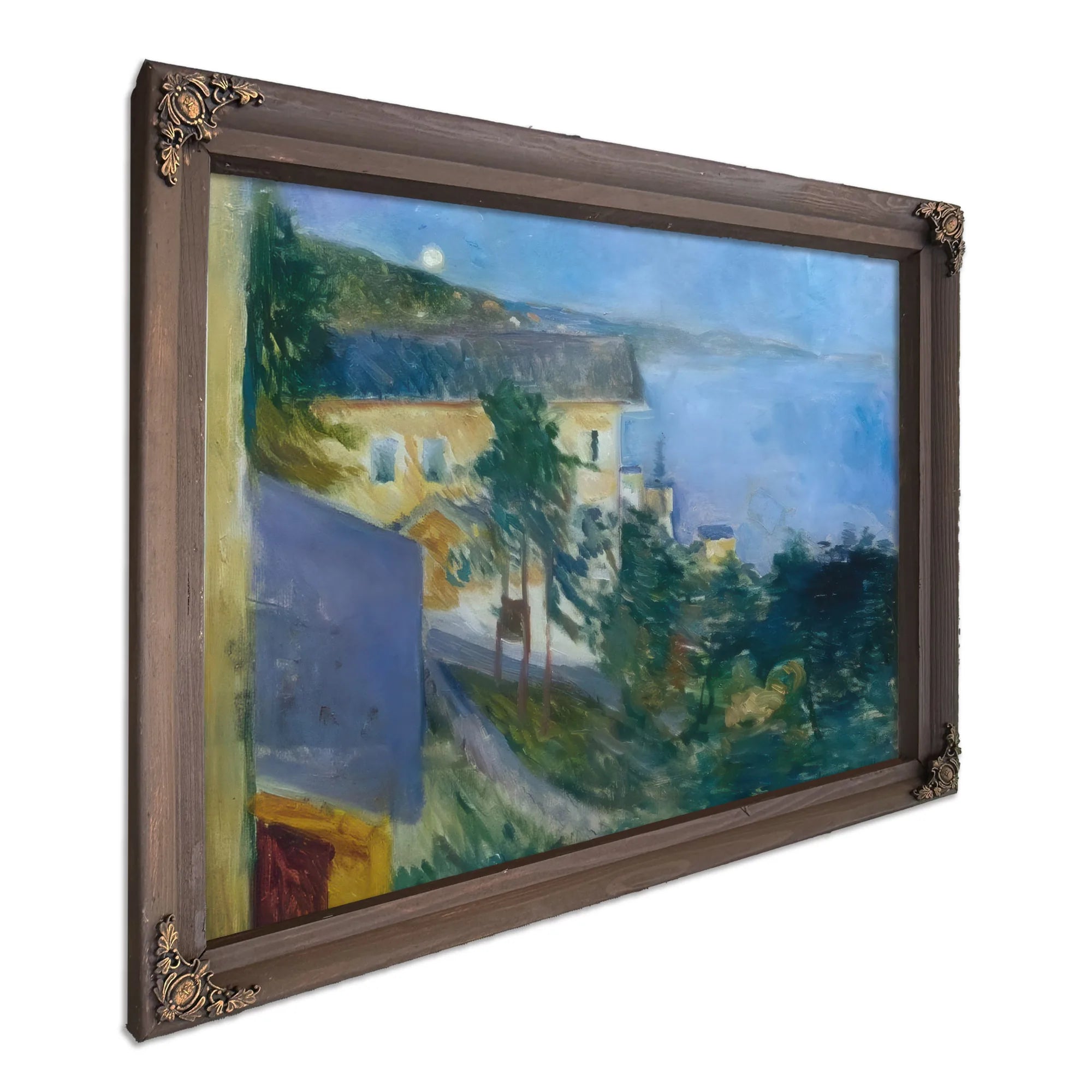 Moonlight Over Oslo Ejord 1891 By Edvard Munch Fine Art Print