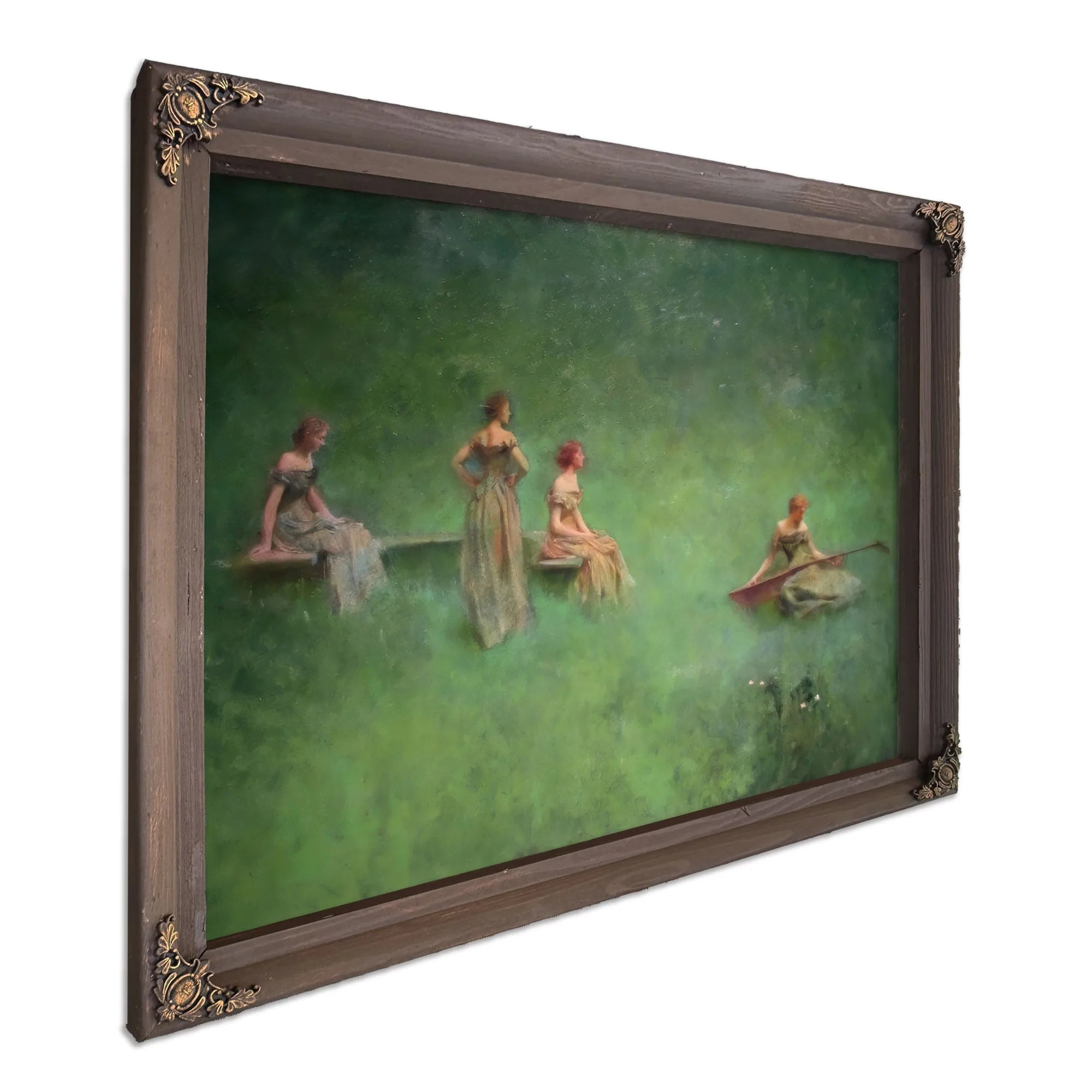 The Lute By Thomas Wilmer Dewing Fine Art Print