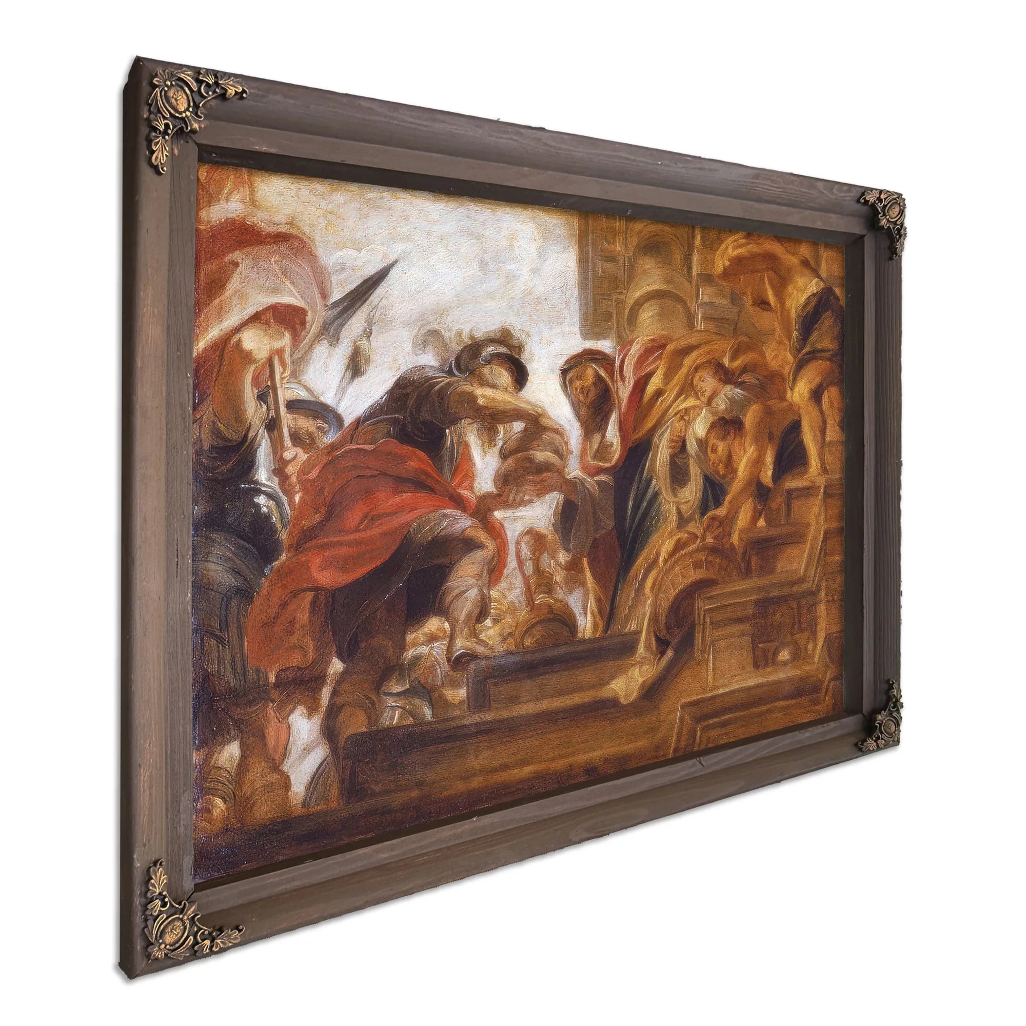 Abraham And Melchizedek By Peter Paul Rubens Fine Art Print
