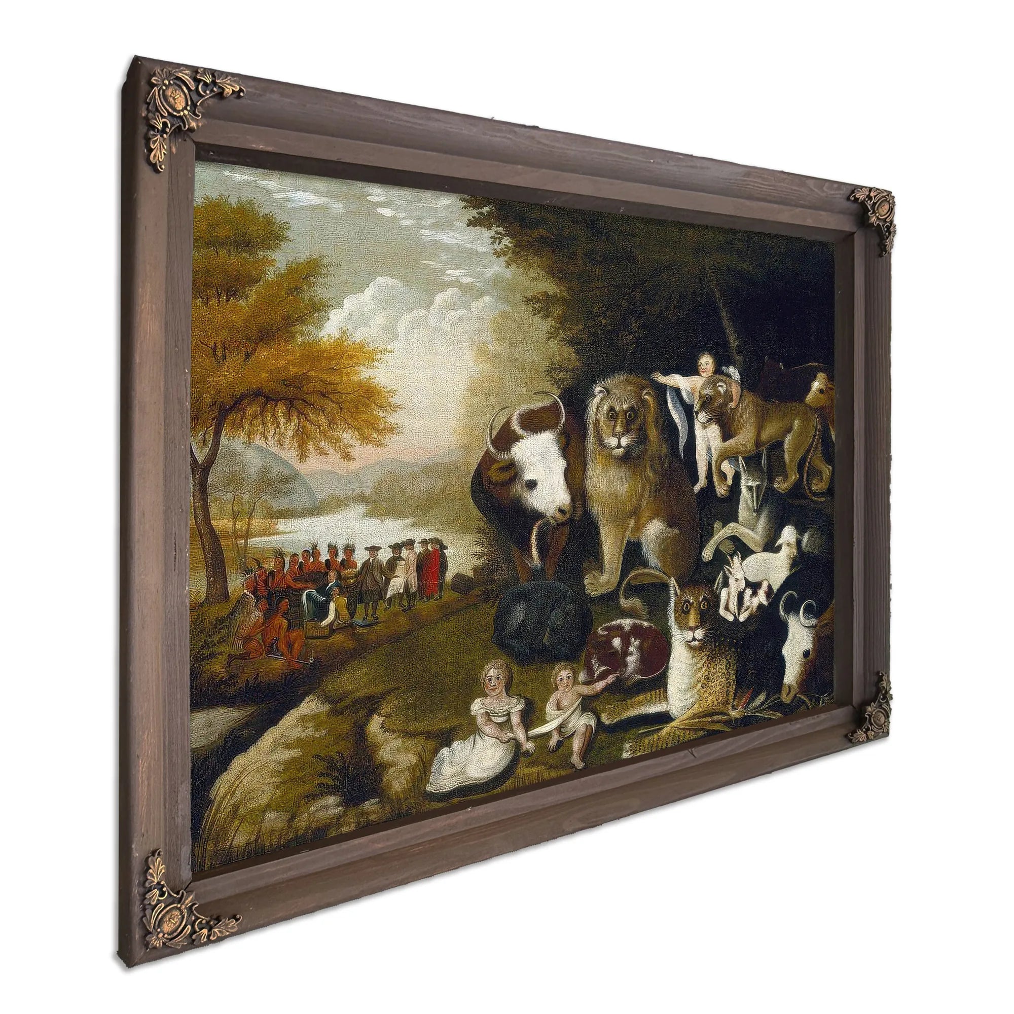 Peaceable Kingdom 1834 By Edward Hicks Fine Art Print