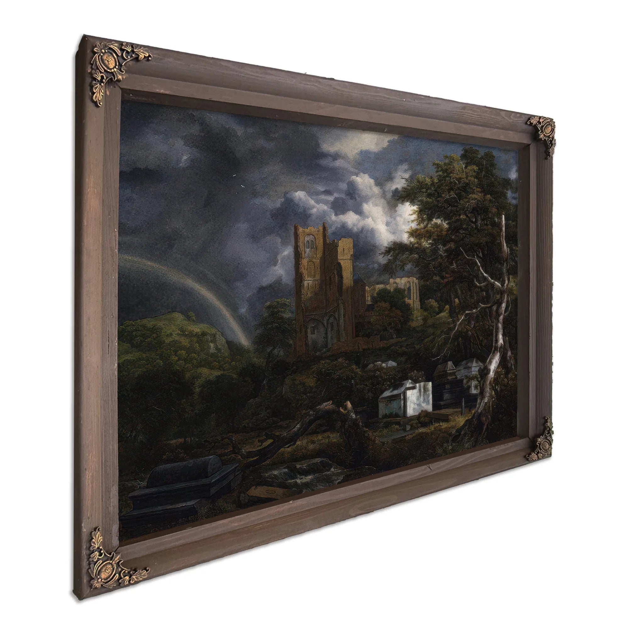 The Jewish Cemetery By Jacob Van Ruisdael Fine Art Print