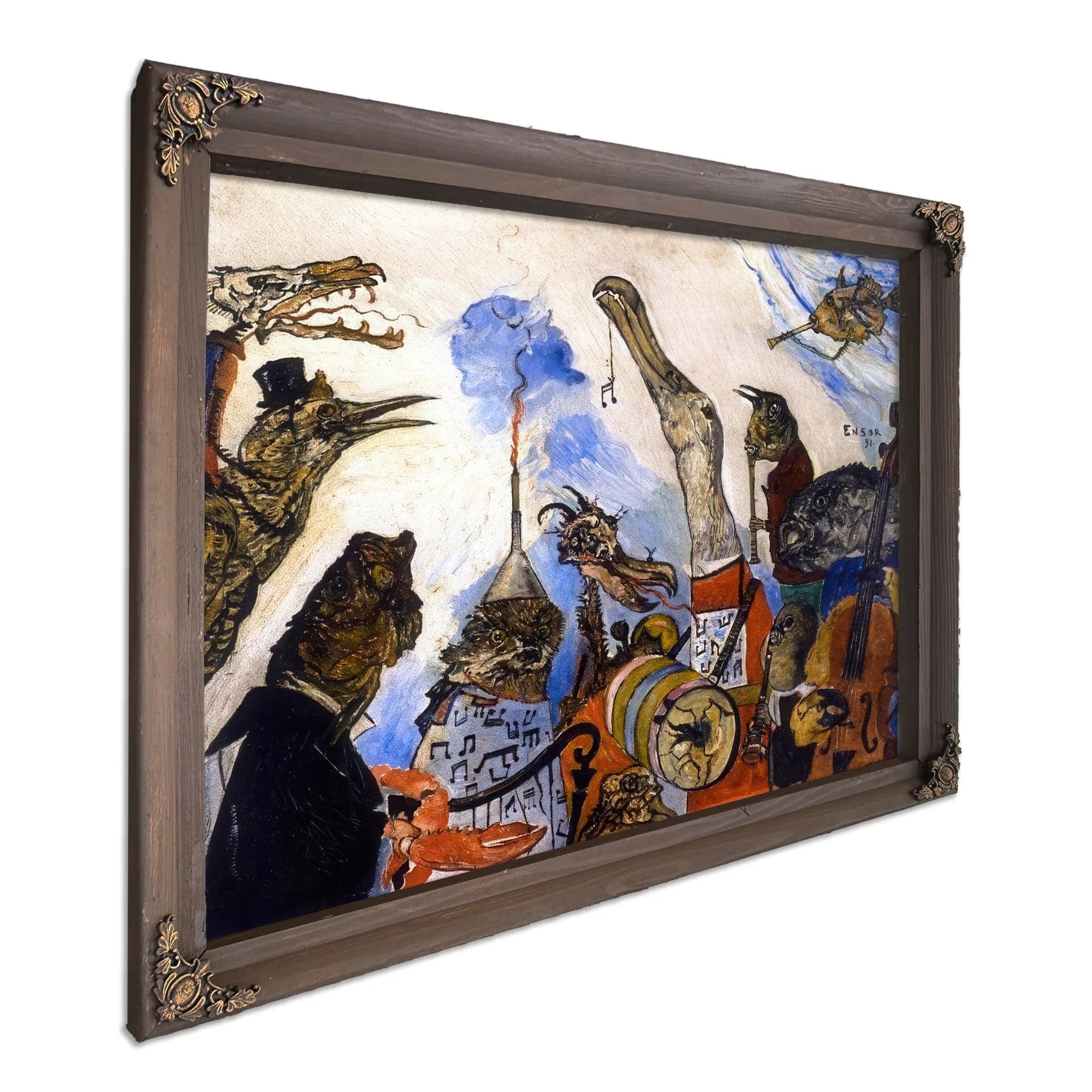 The Frightful Musicians By James Ensor Fine Art Print