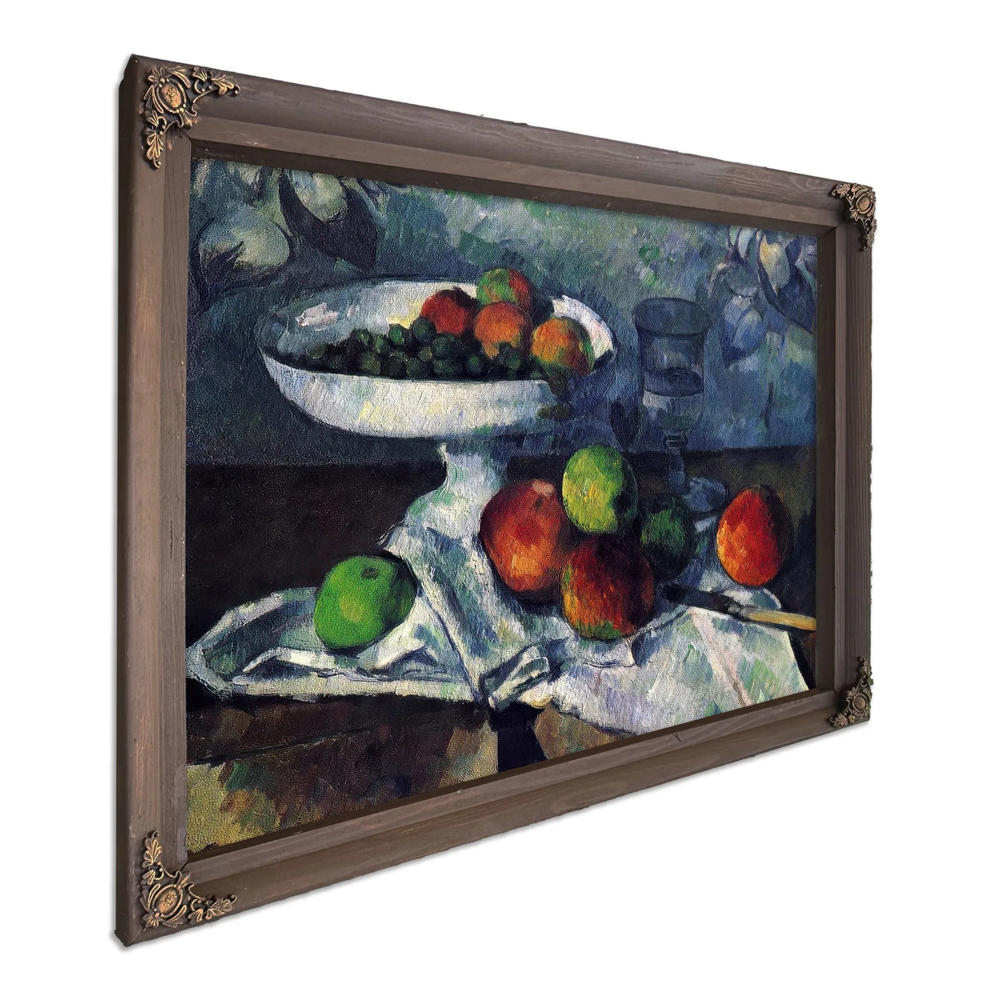 Still Life With Fruit Dish 1879 1880 46X55Cm Museum Of Modern Art By Paul Cezanne Fine Art Print