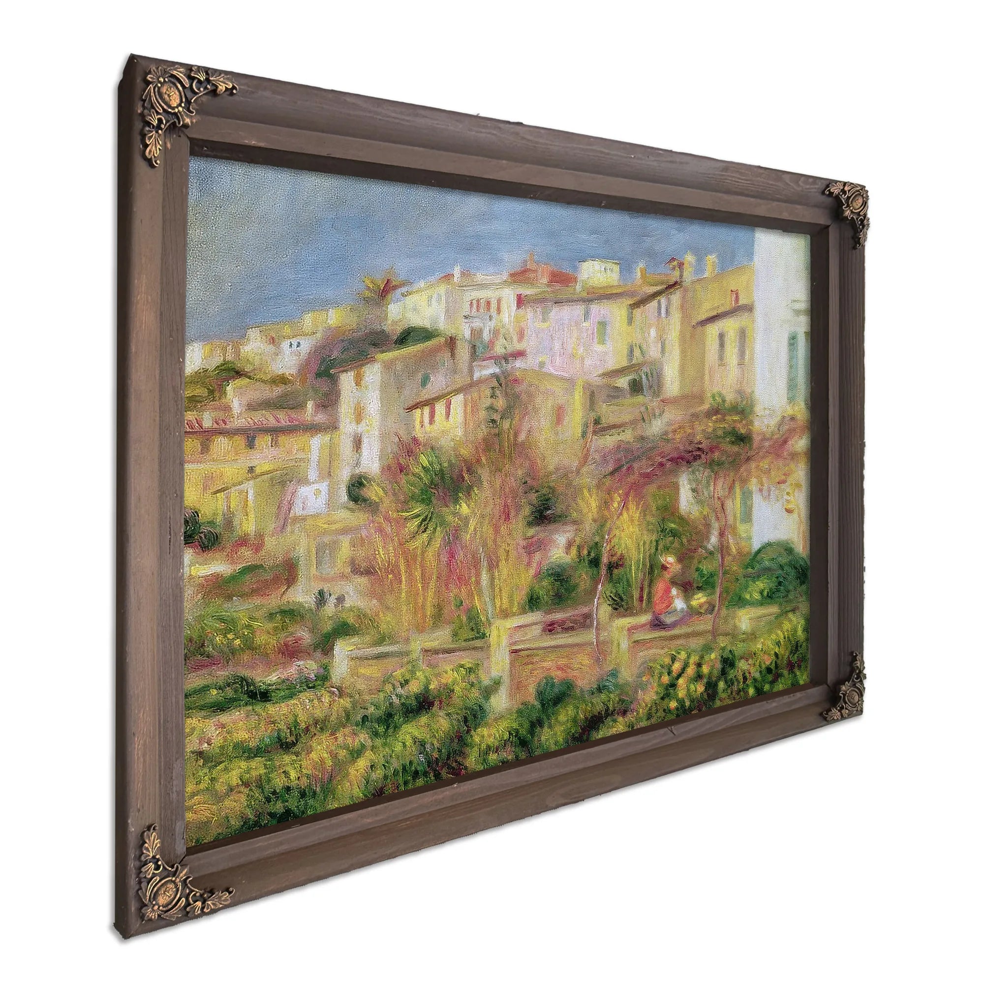 Terrace In Cagnes By Pierre Auguste Renoir Fine Art Print