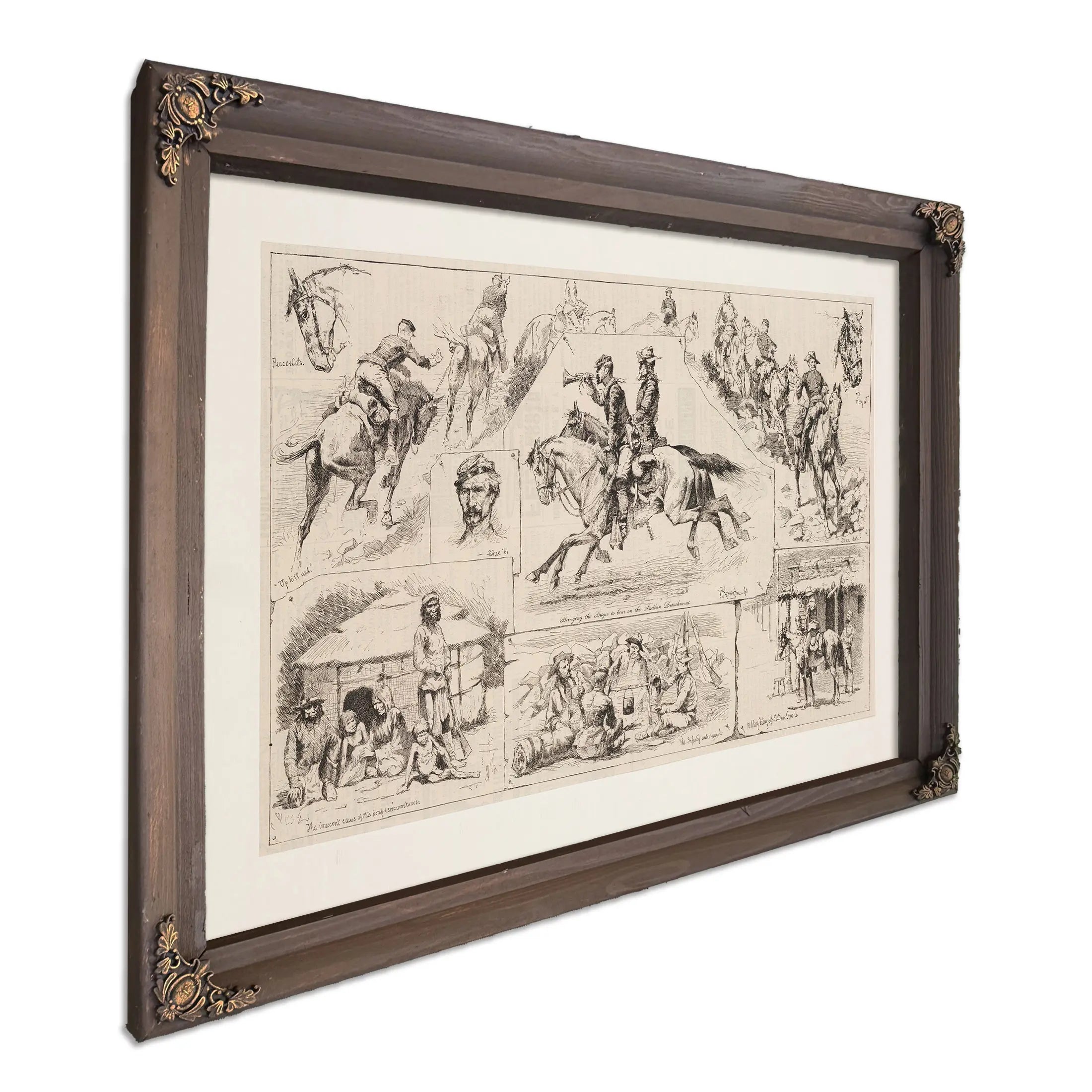 Training United States Troops In Indian Warfare by Frederic Remington