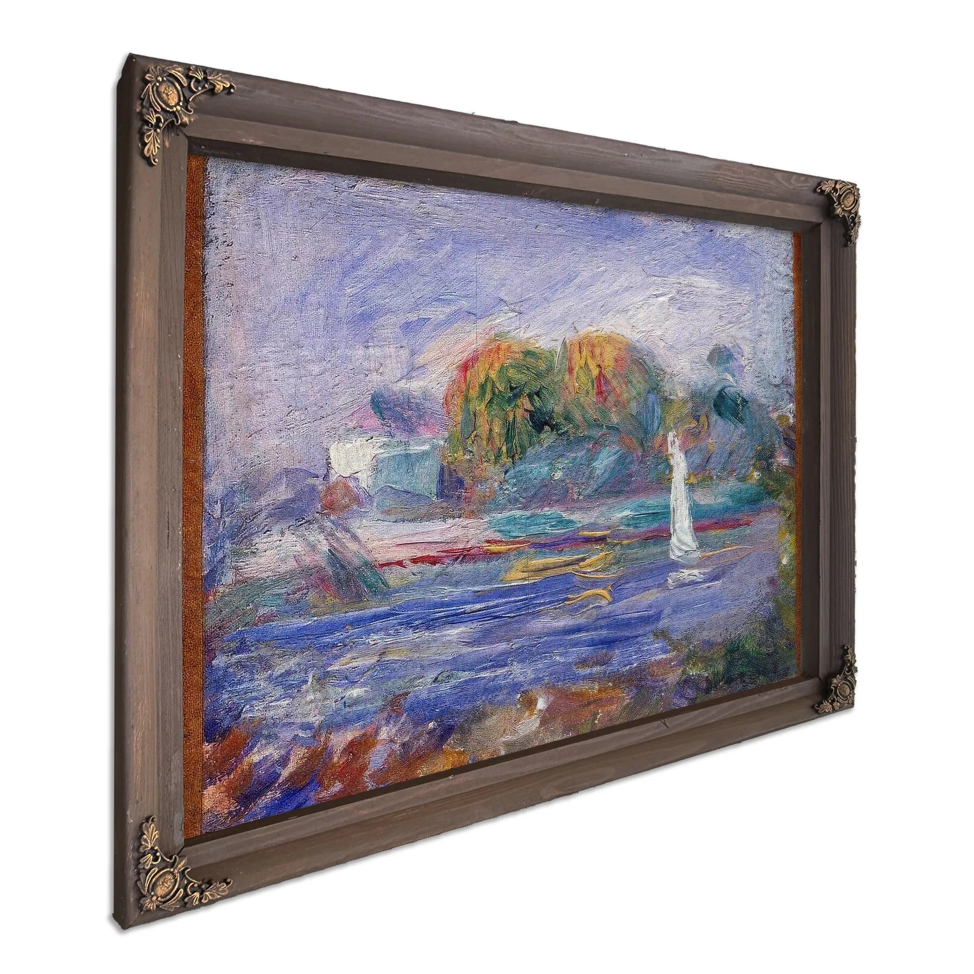 The Blue River By Pierre August Renoir Fine Art Print