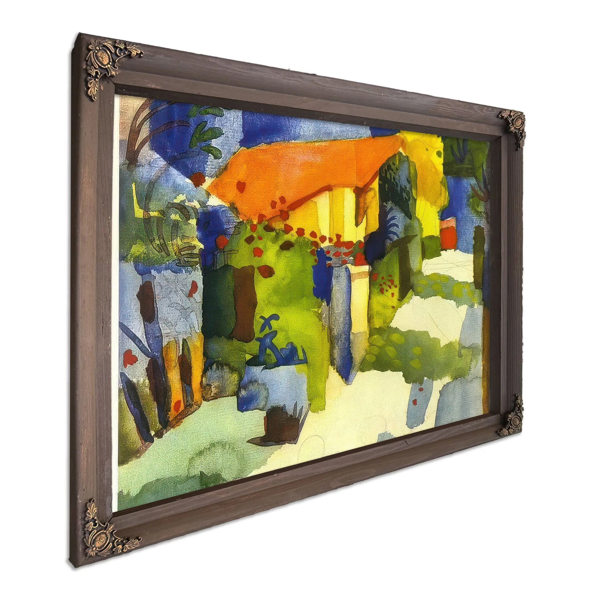 House In A Garden By August Macke Fine Art Print