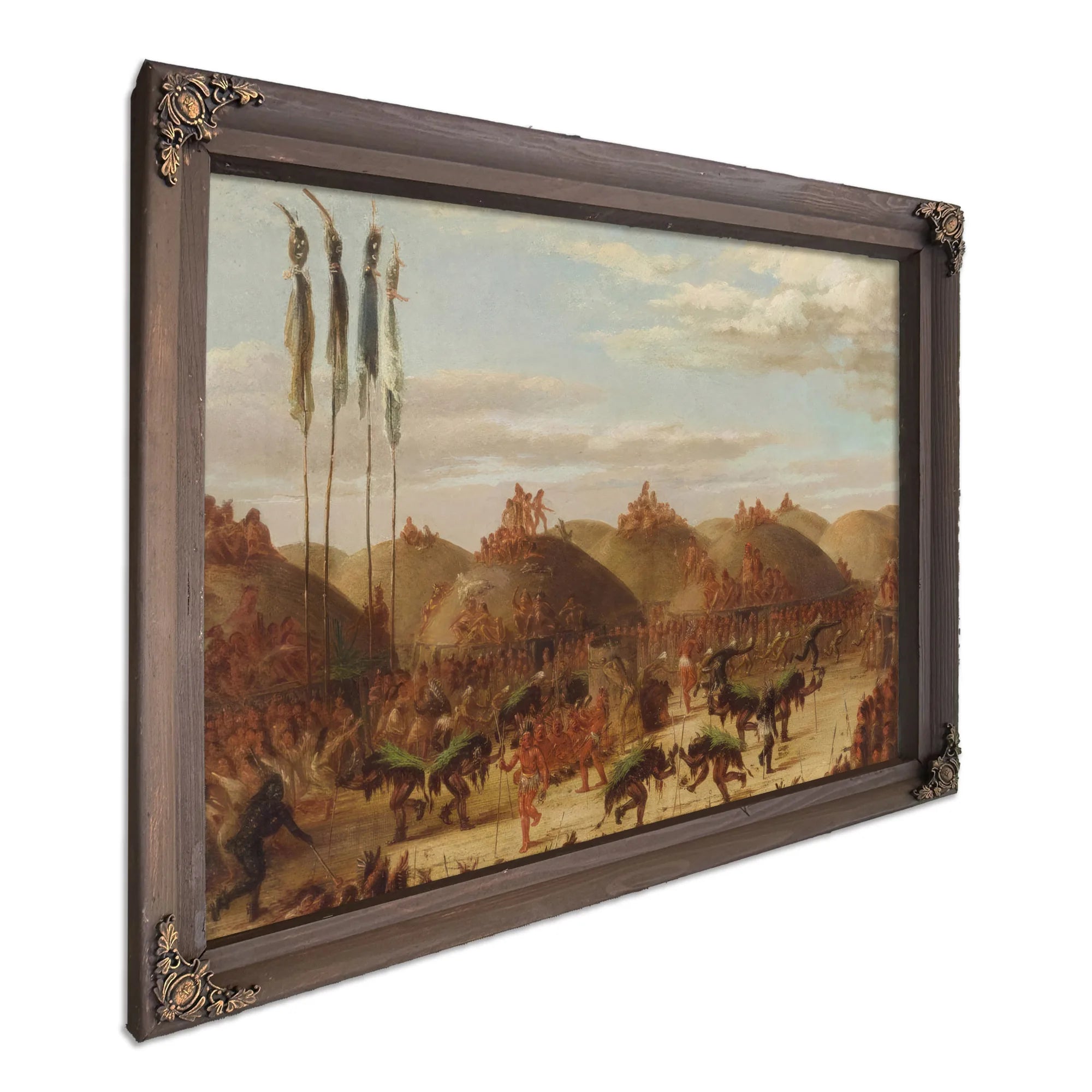 Bull Dance, Mandan O Kee Pa Ceremony By George Catlin Fine Art Print