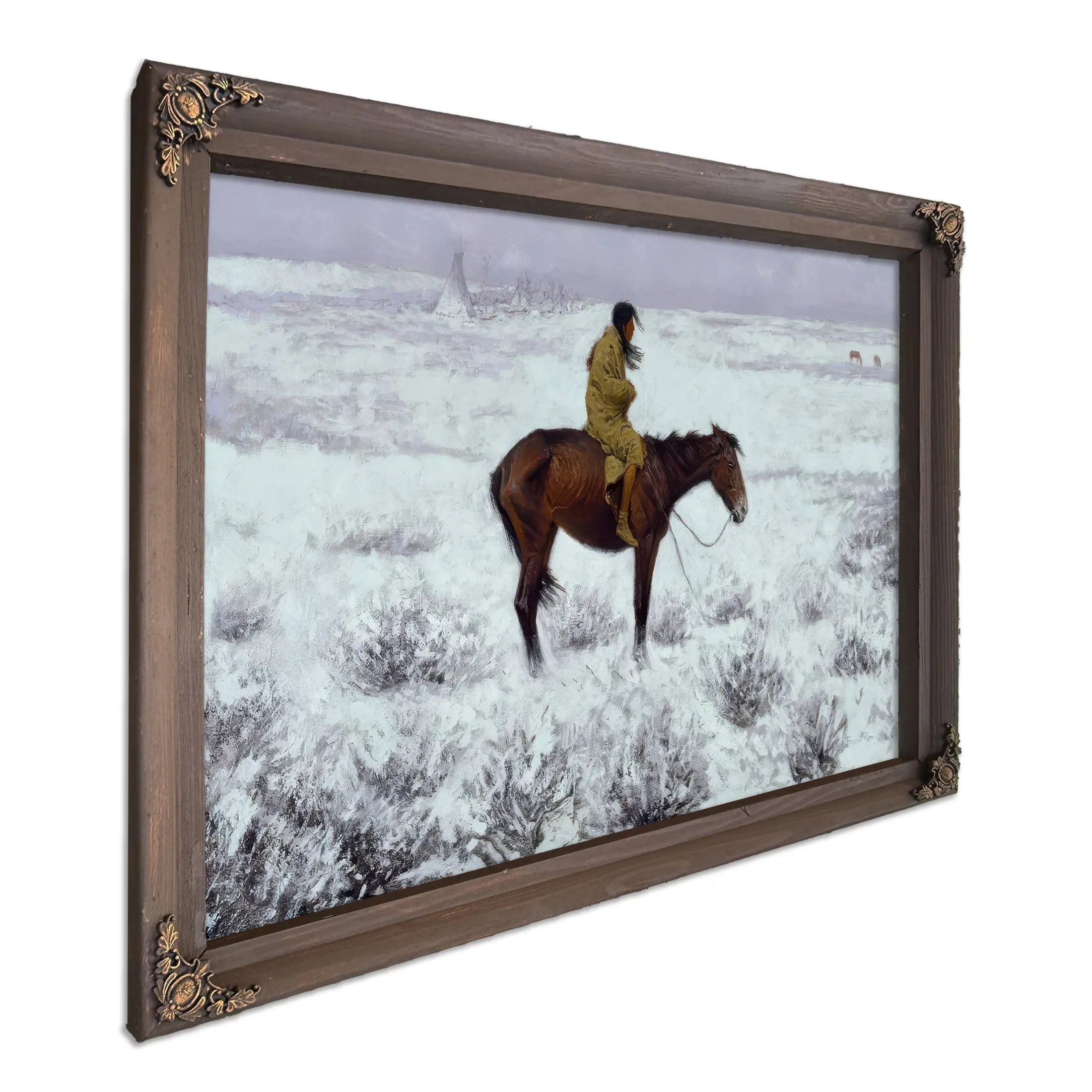 The Herd Boy C Oil On Canvas by Frederic Remington