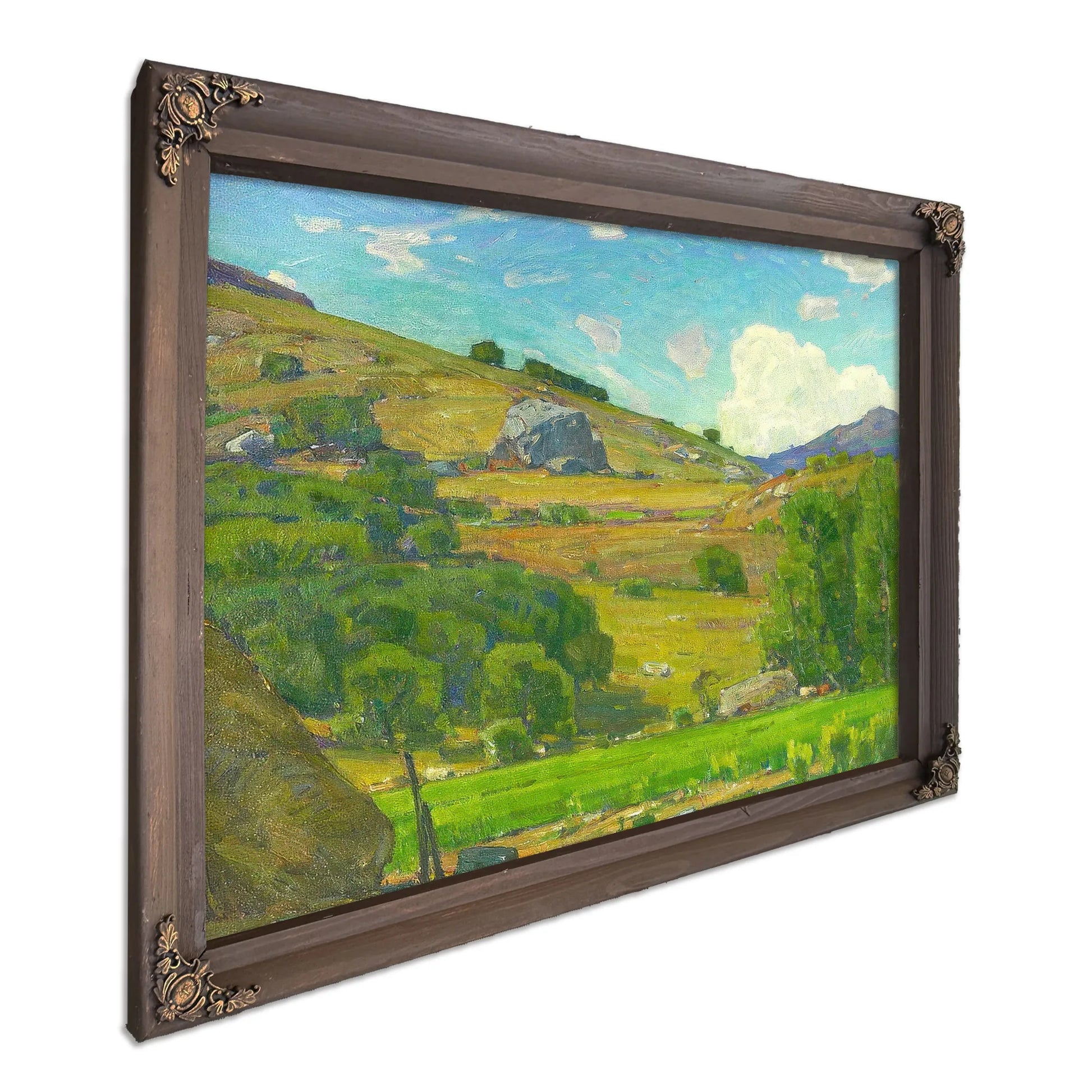 Pasture Lands C. 1925 By William Wendt Fine Art Print