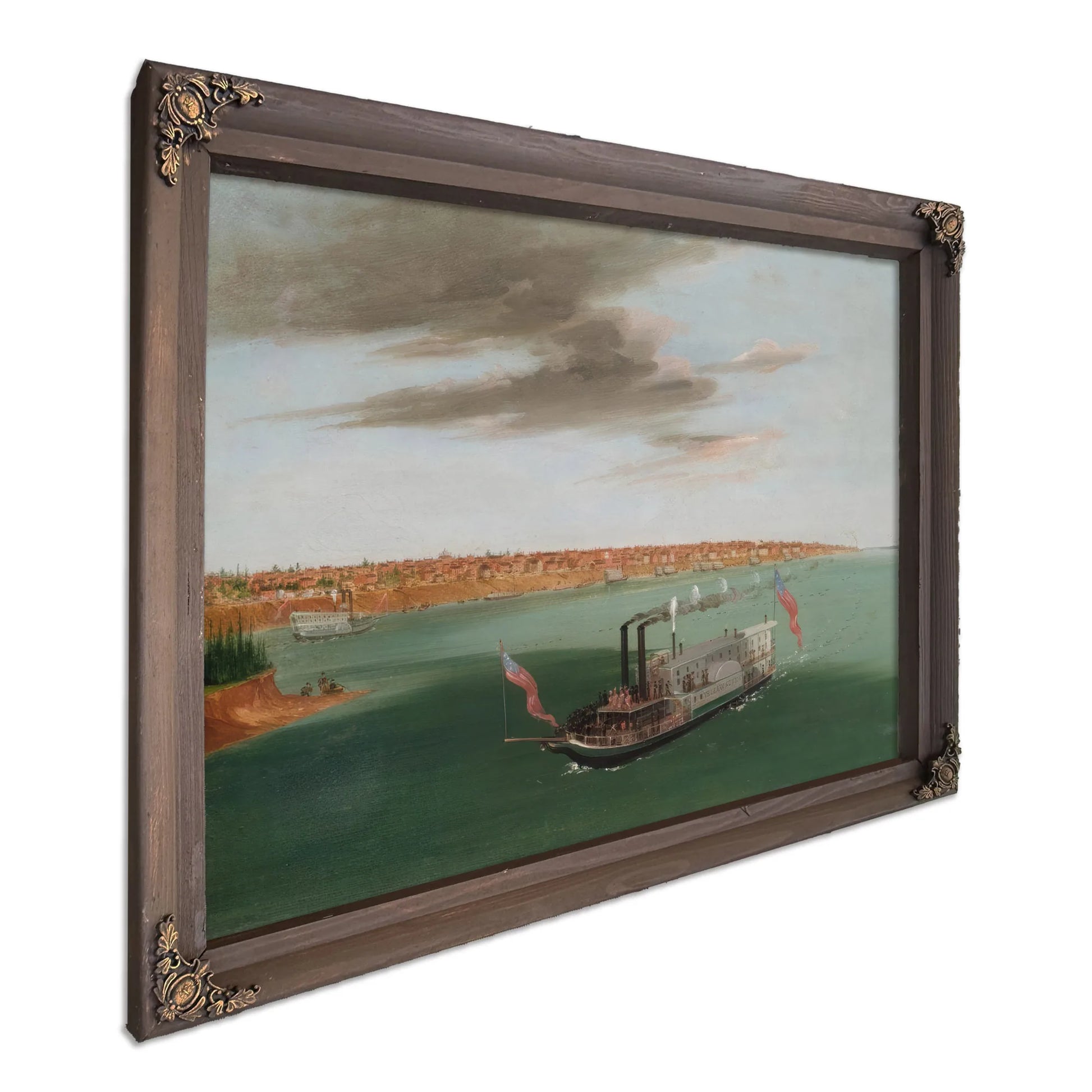 St. Louis From The River Below By George Catlin Fine Art Print
