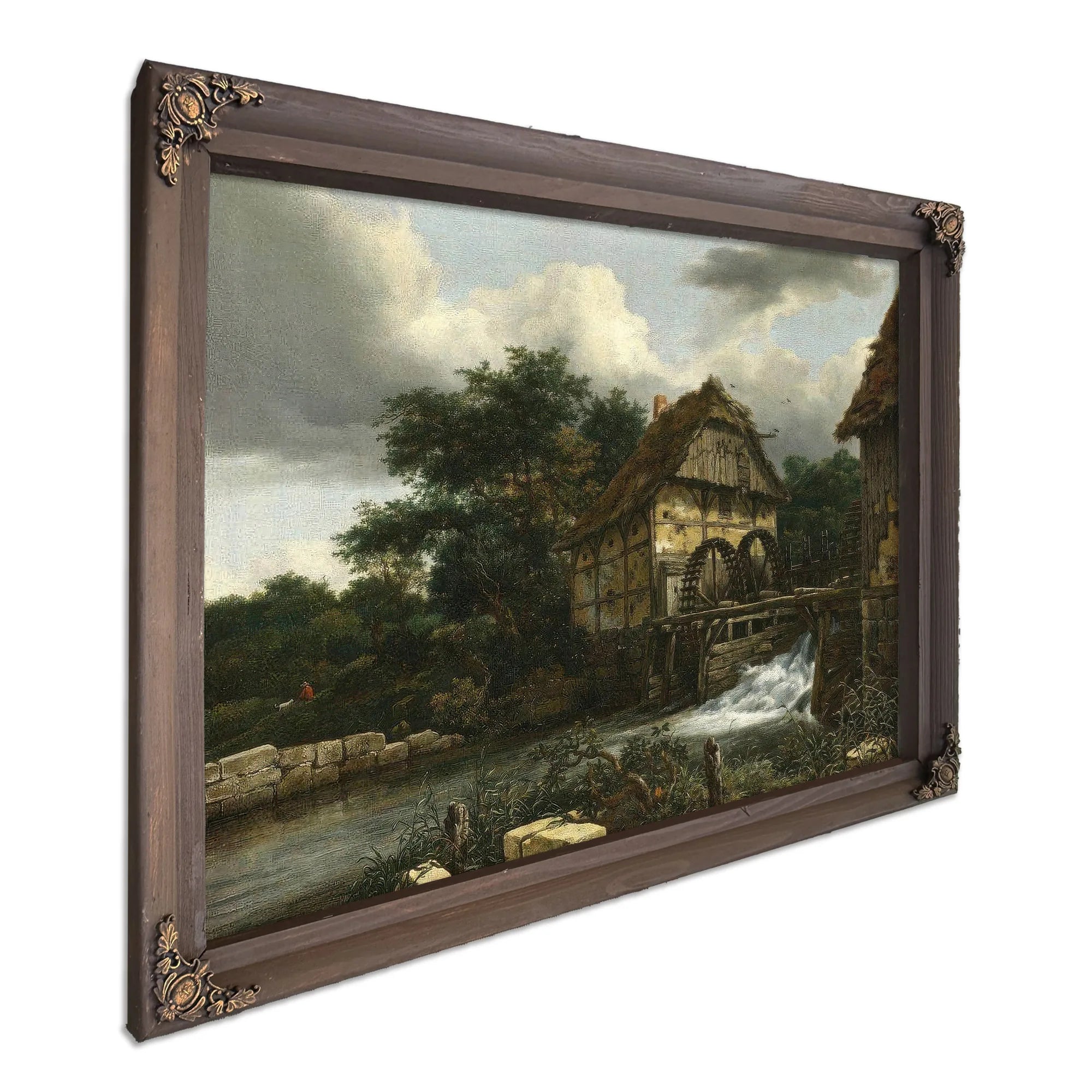 Two Watermills And An Open Sluice By Jacob Van Ruisdael Fine Art Print