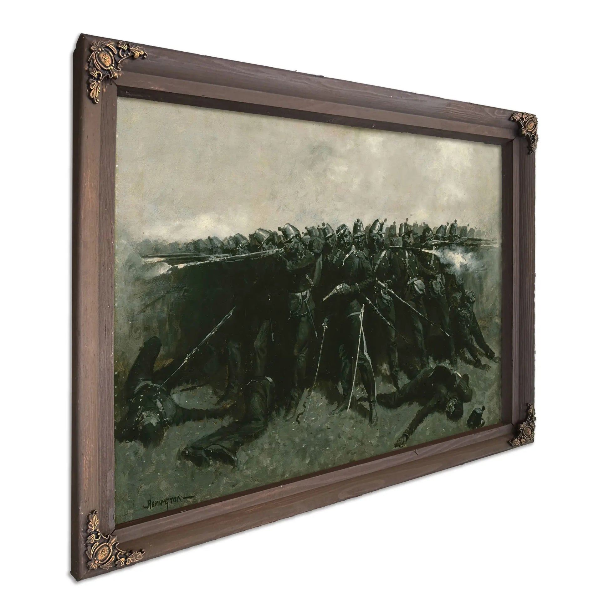 The Infantry Square  by Frederic Remington