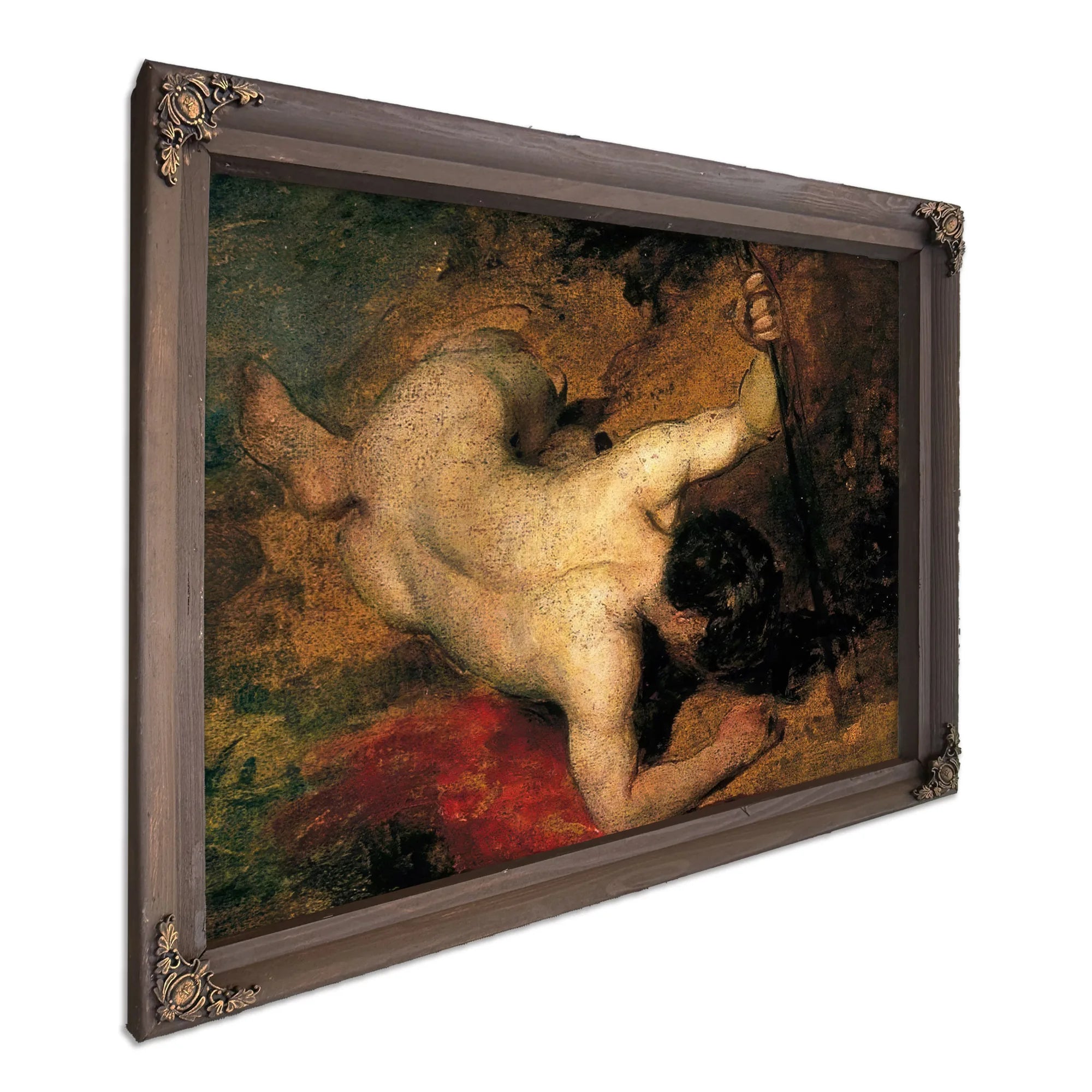 Reclining Male Nude With Spear By William Etty Fine Art Print
