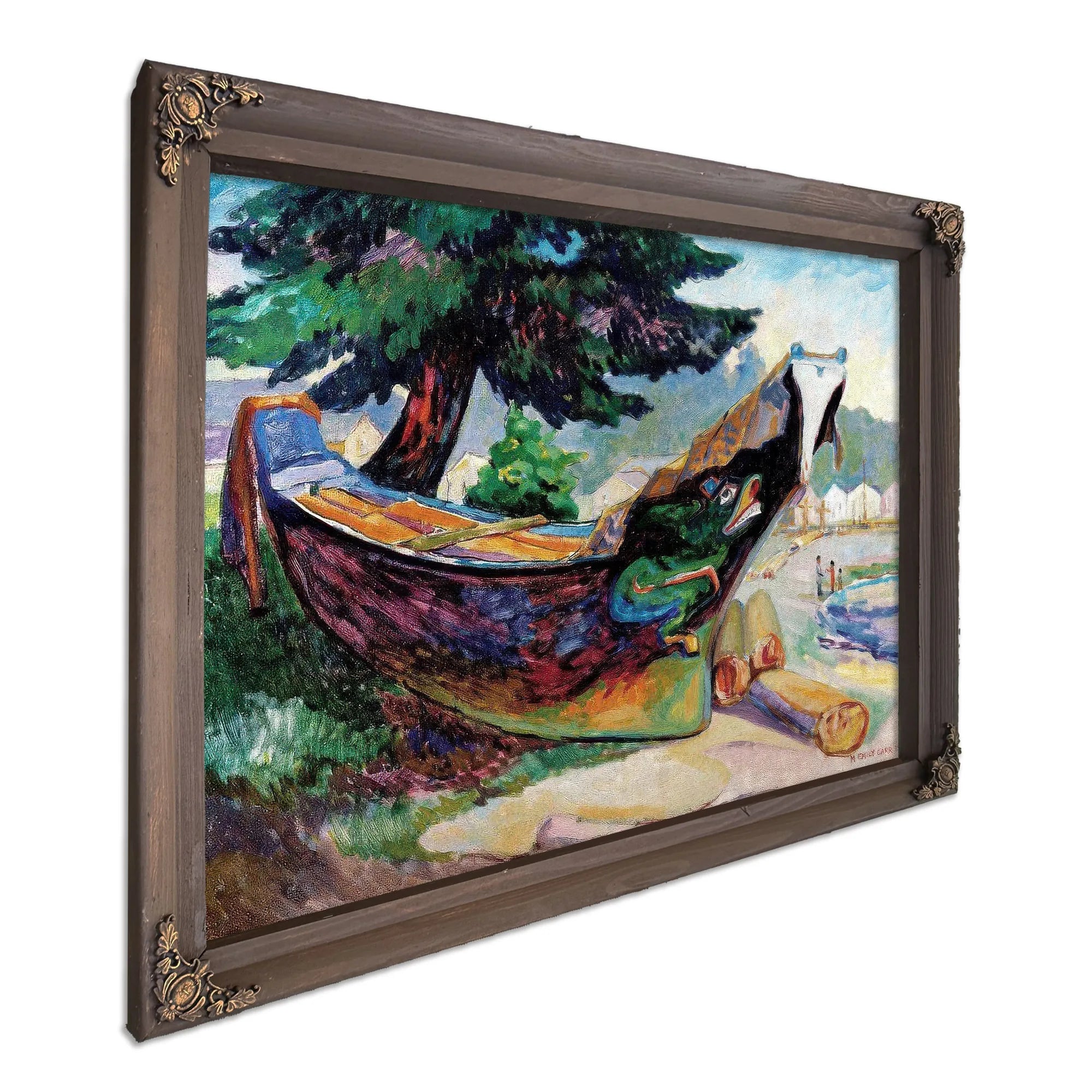War Canoe Alert Bay 1912 By Emily Carr Fine Art Print