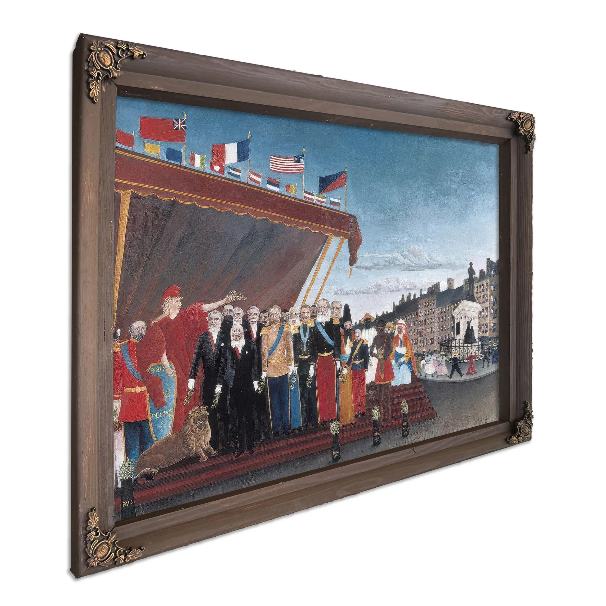 The Representatives Of Foreign Powers Coming To Greet The Republic As A Sign Of Peace By Henri Rousseau Fine Art Print