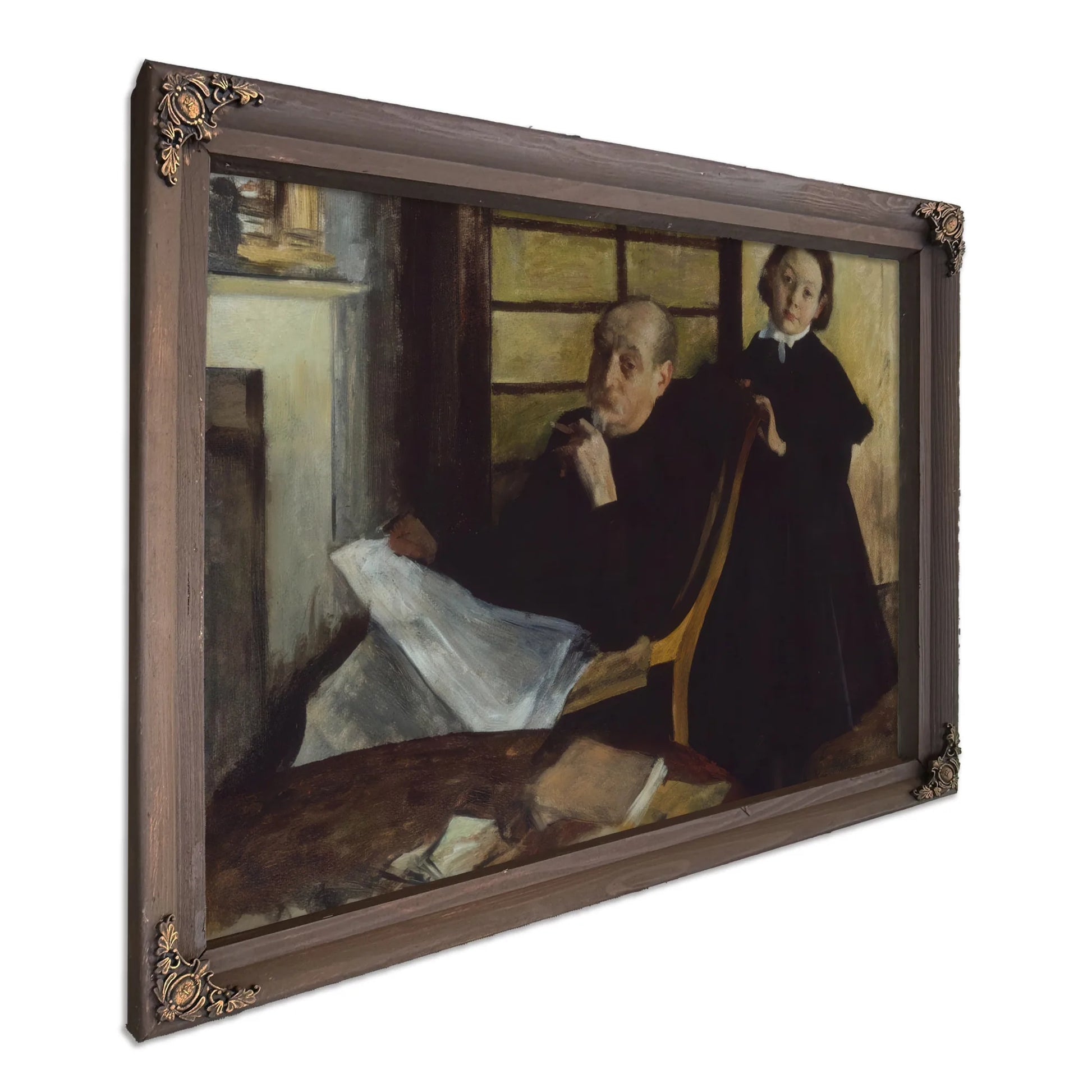 Uncle And Niece By Edgar Degas Fine Art Print
