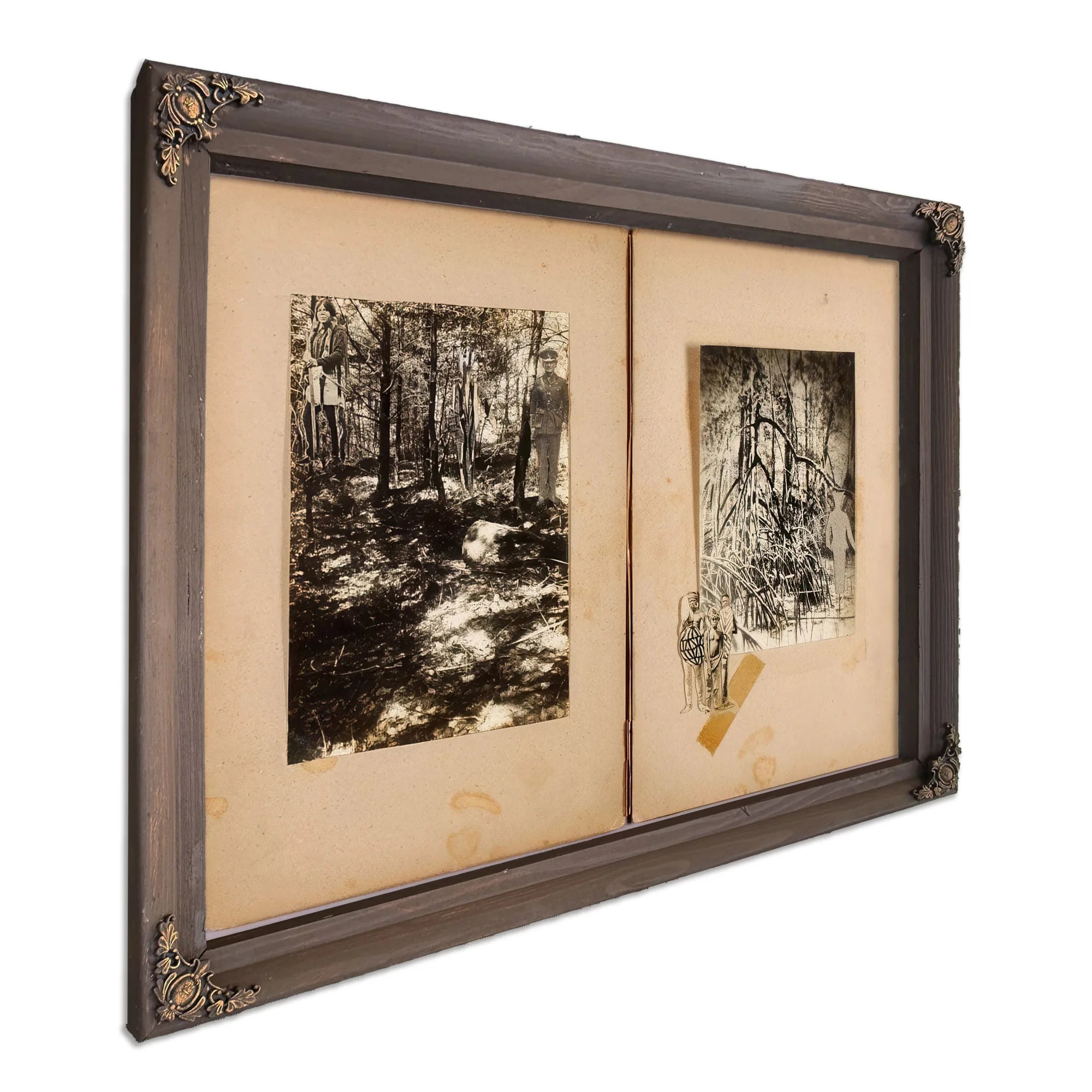 N. American Soldiers, Men In Mangrove, Study Folder For Book Concealing Coloration In The Animal Kingdom By Abbott Handerson Thayer Fine Art Print