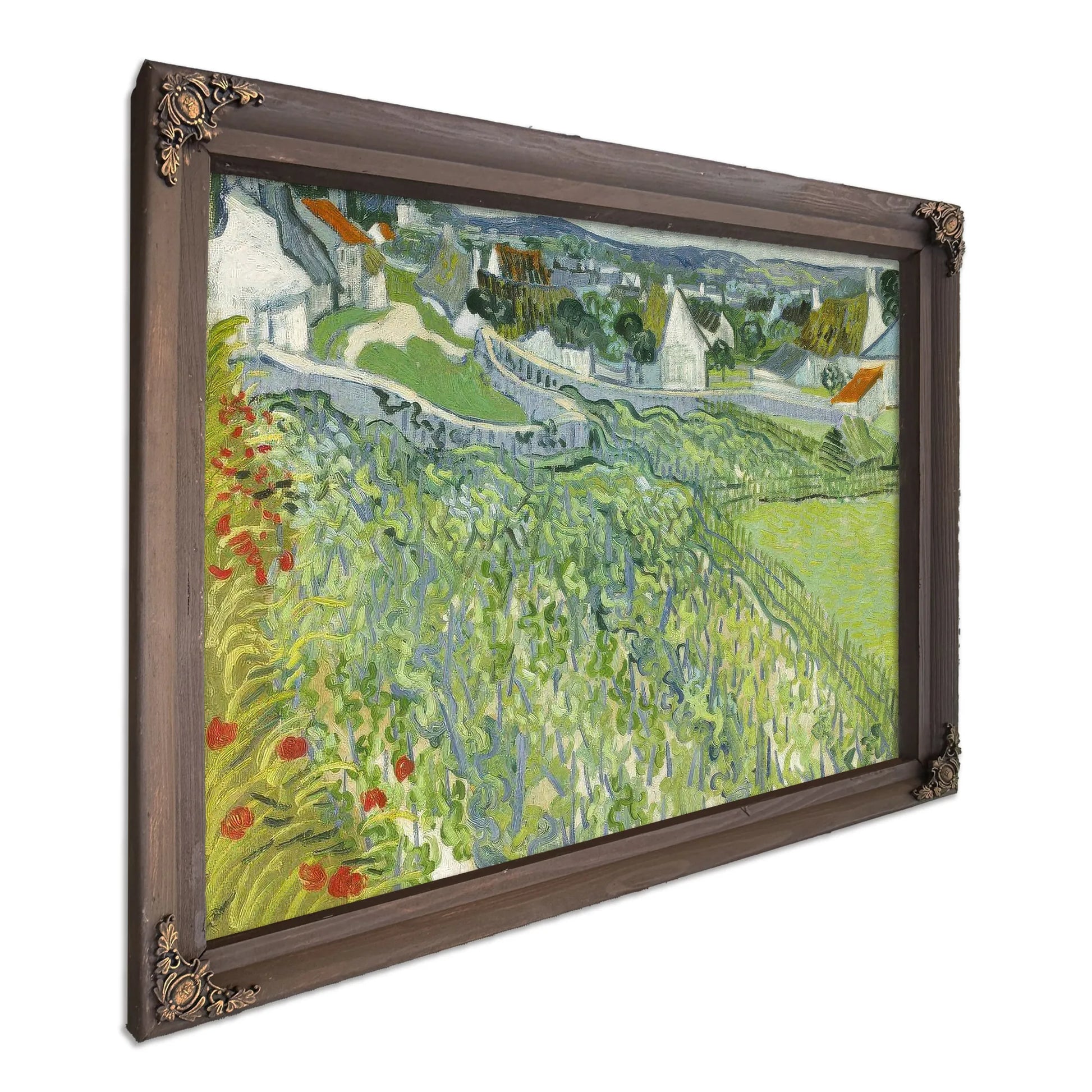 Vineyards At Auvers 3 By Vincent Van Gogh Fine Art Print