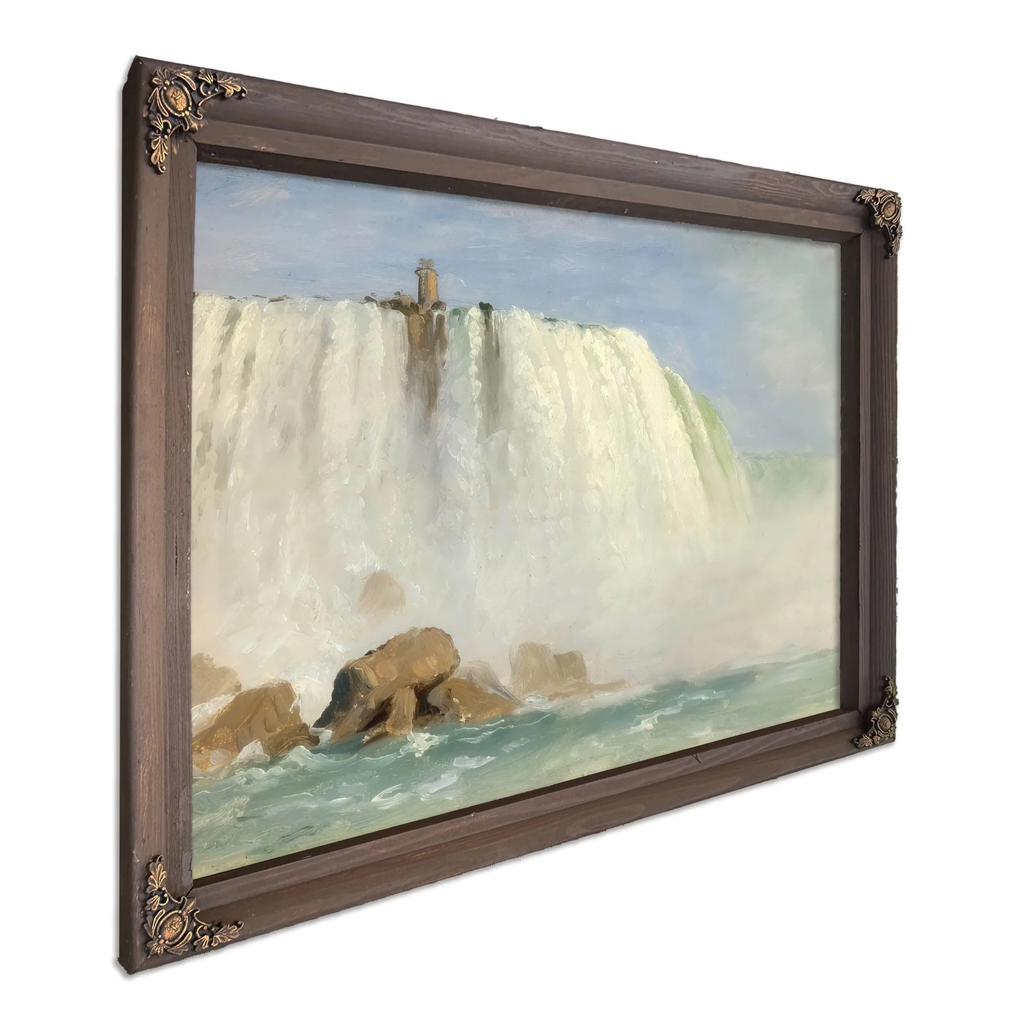 Study For Under Niagra By Frederic Edwin Church Fine Art Print