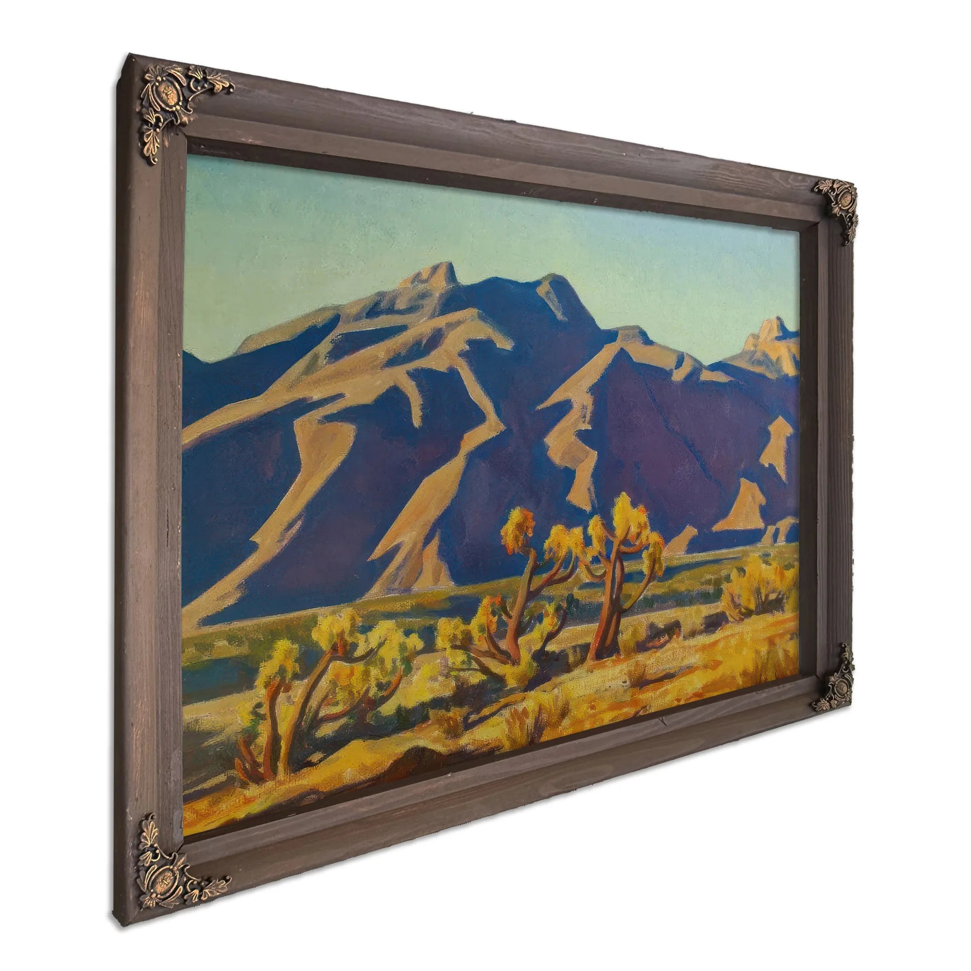 Chollas Against Mountains By Maynard Dixon Fine Art Print